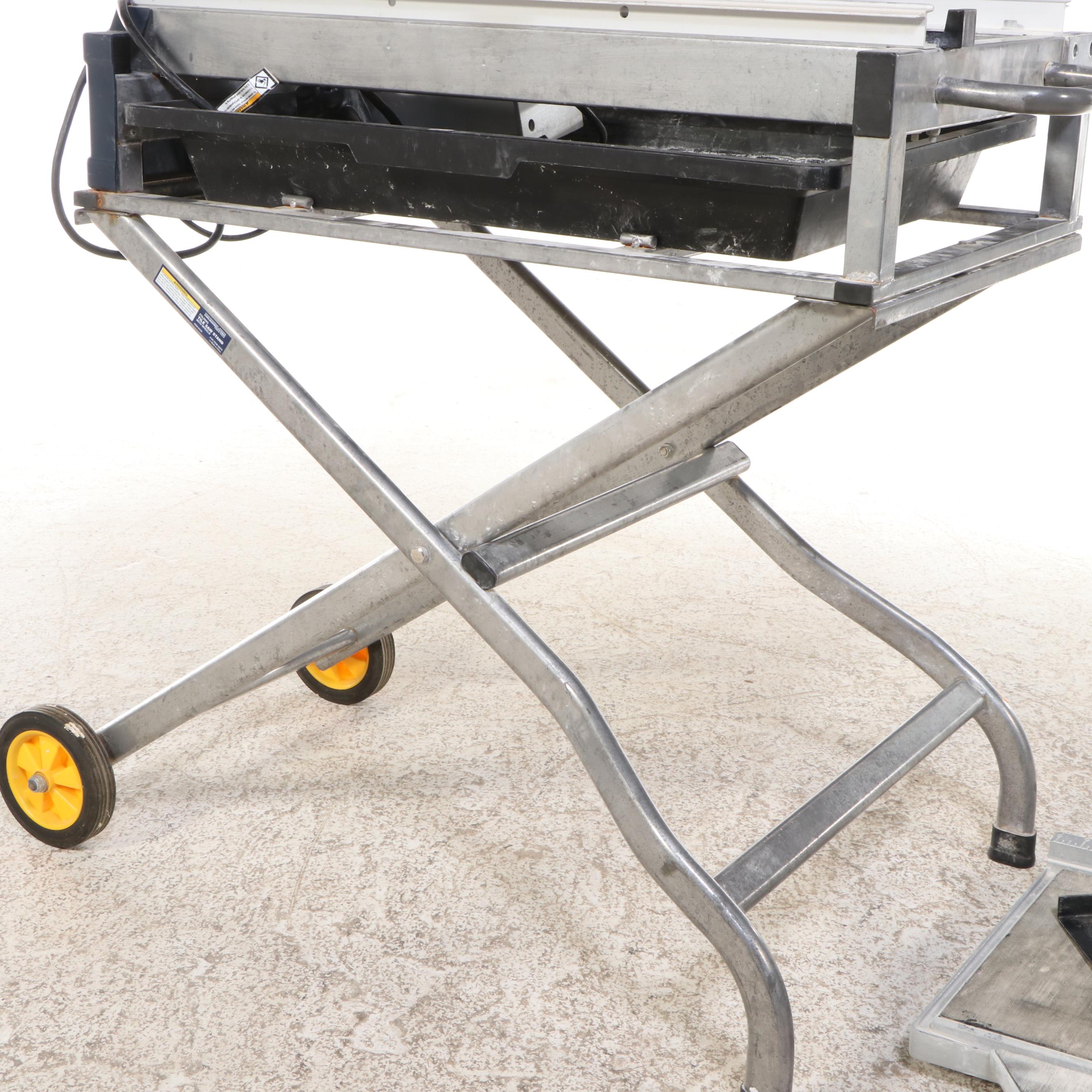 Chicago Electric 10-Inch Wet/Tile and Brick Saw with Stand