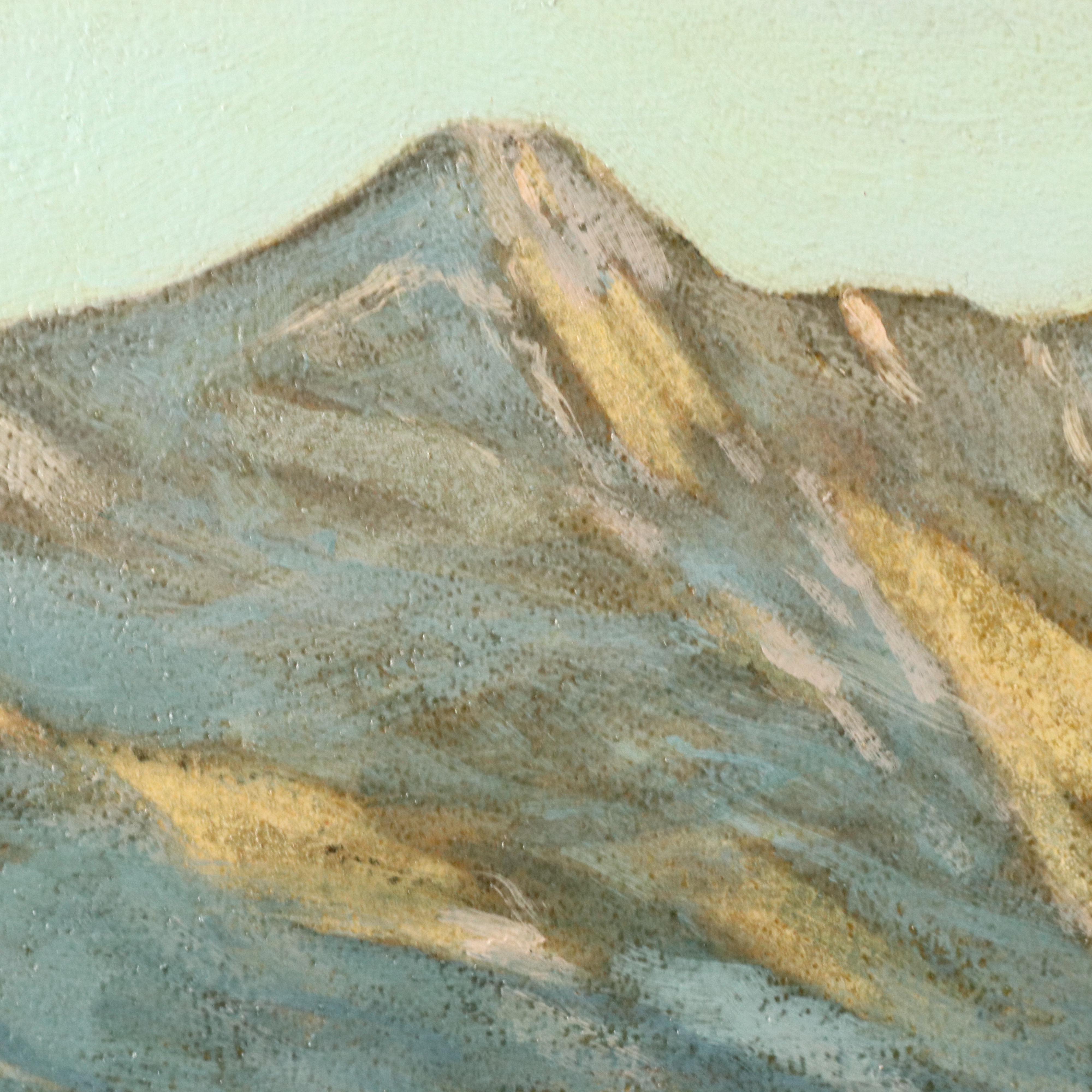 Dave Stirling Oil Painting "Winter Evening," 1950