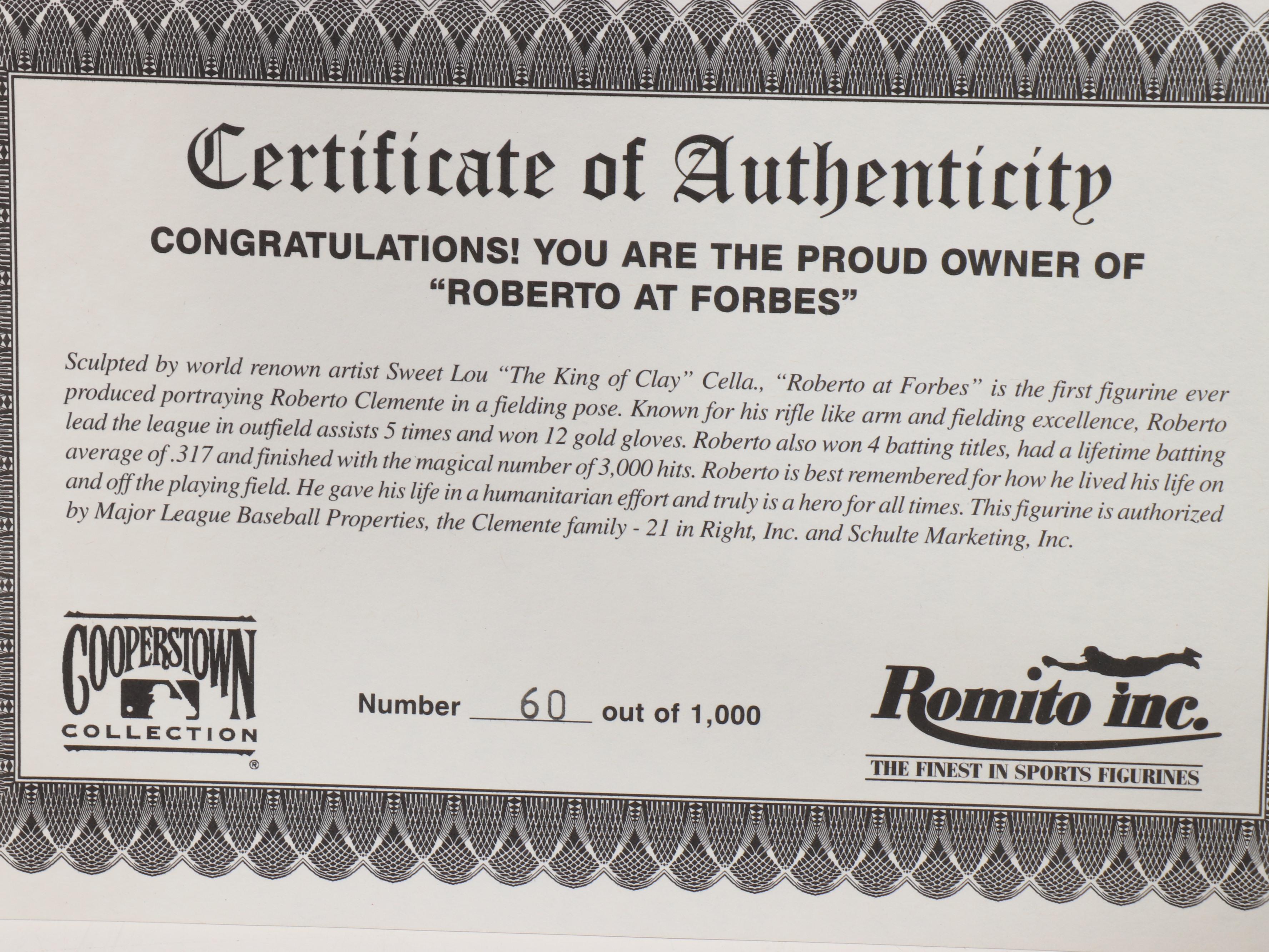 Roberto Clemente Themed Baseball Bats, Figurines, Books, and More