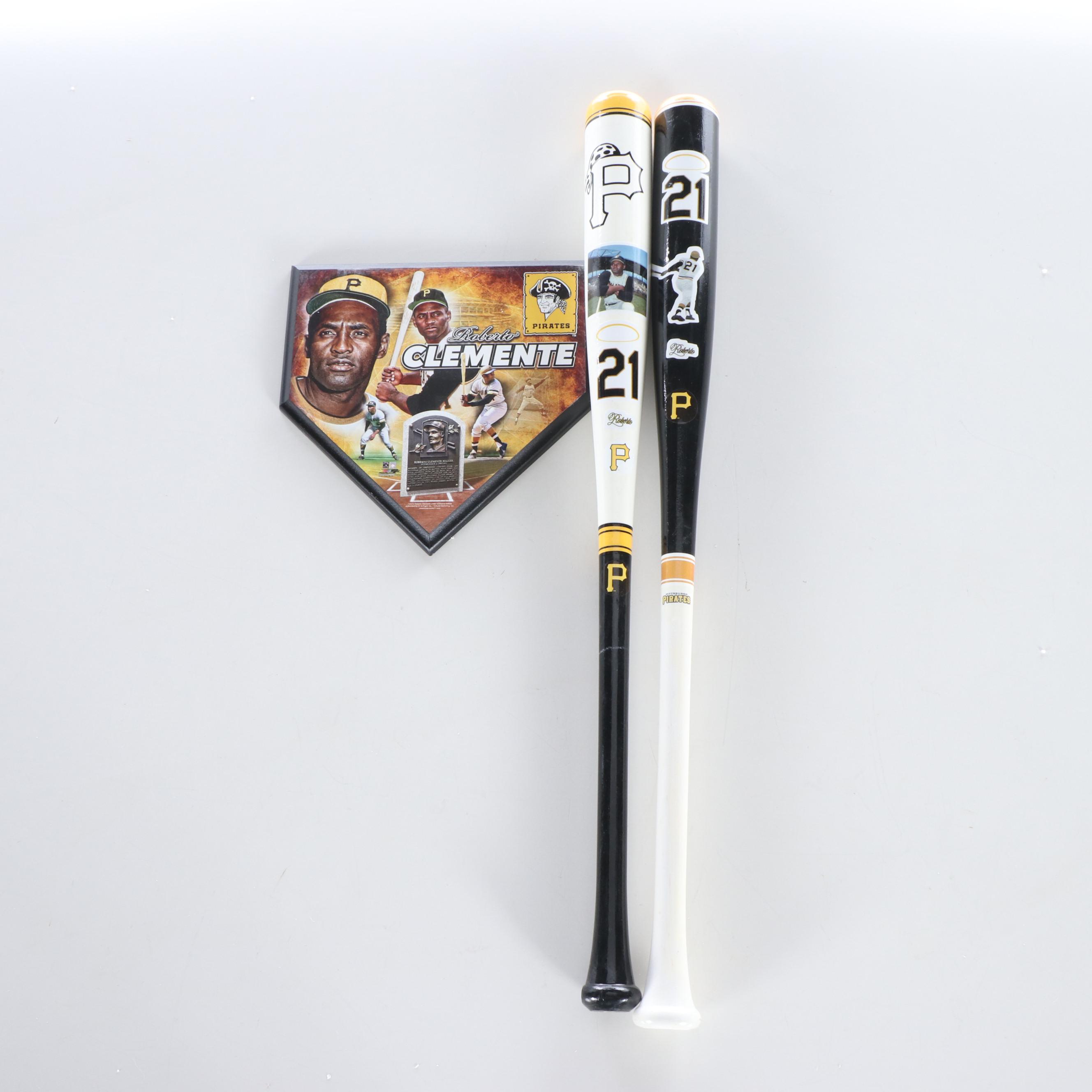Roberto Clemente Themed Baseball Bats, Figurines, Books, and More