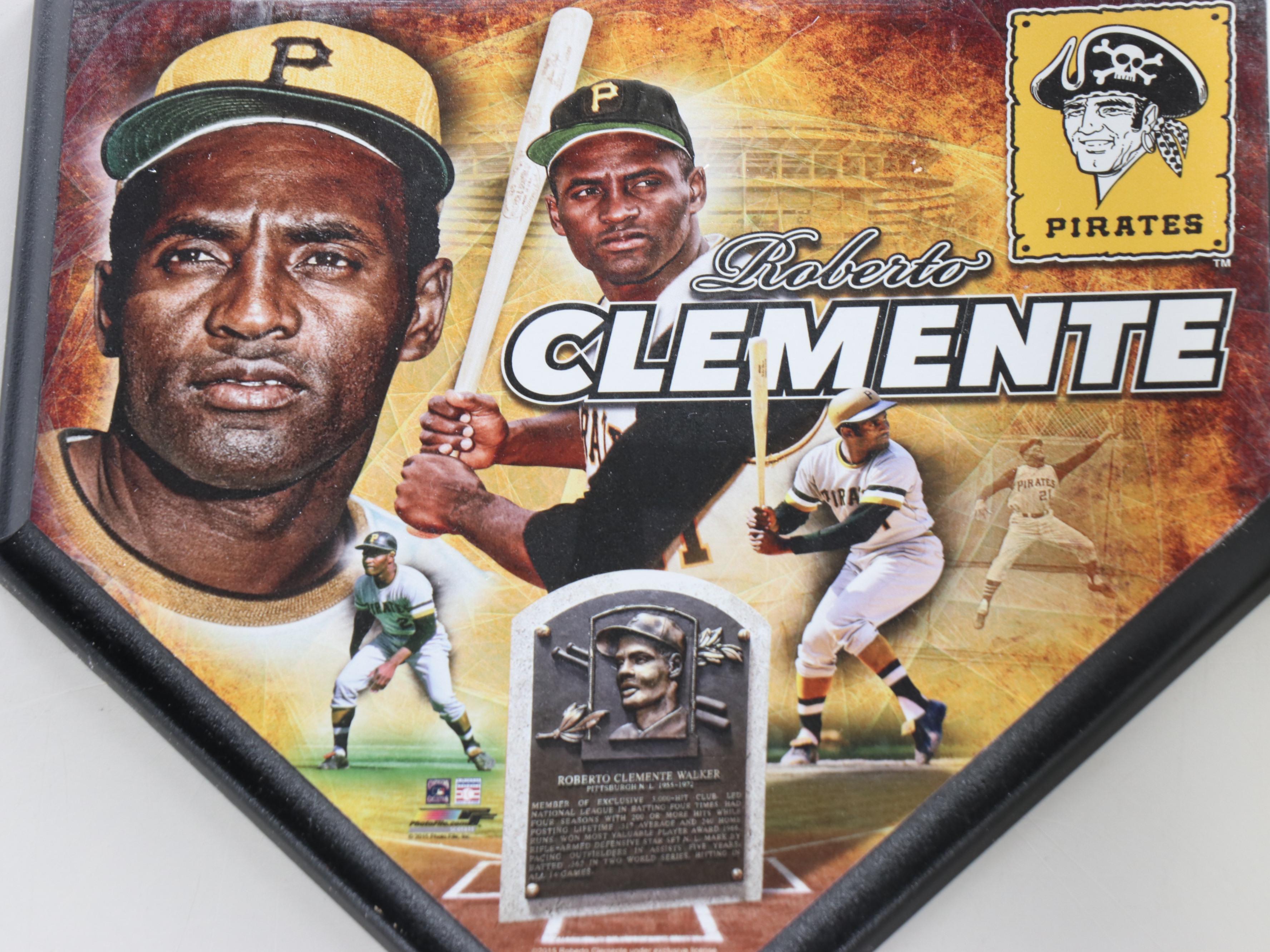Roberto Clemente Themed Baseball Bats, Figurines, Books, and More