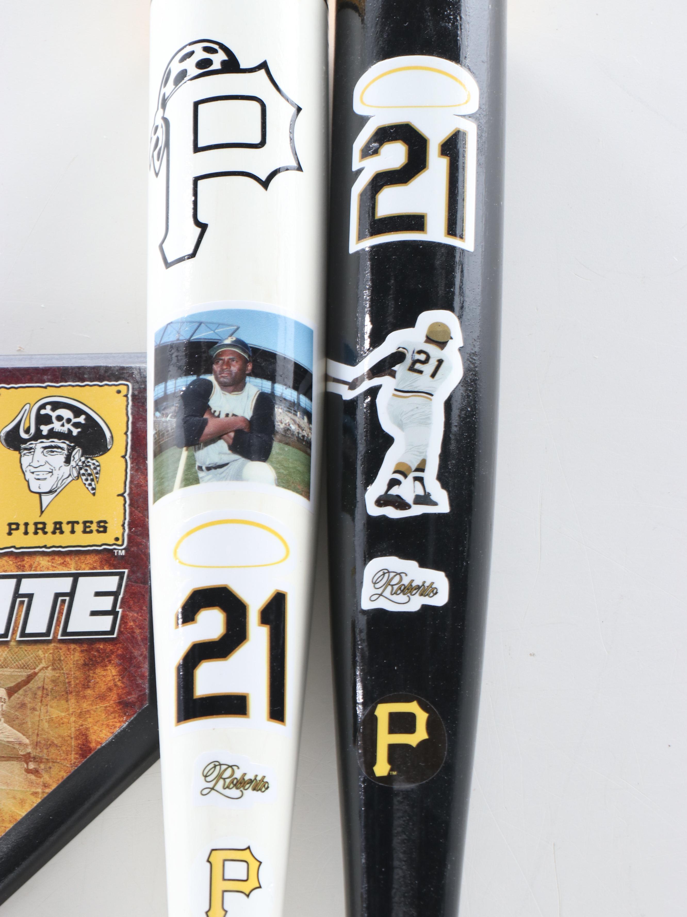 Roberto Clemente Themed Baseball Bats, Figurines, Books, and More