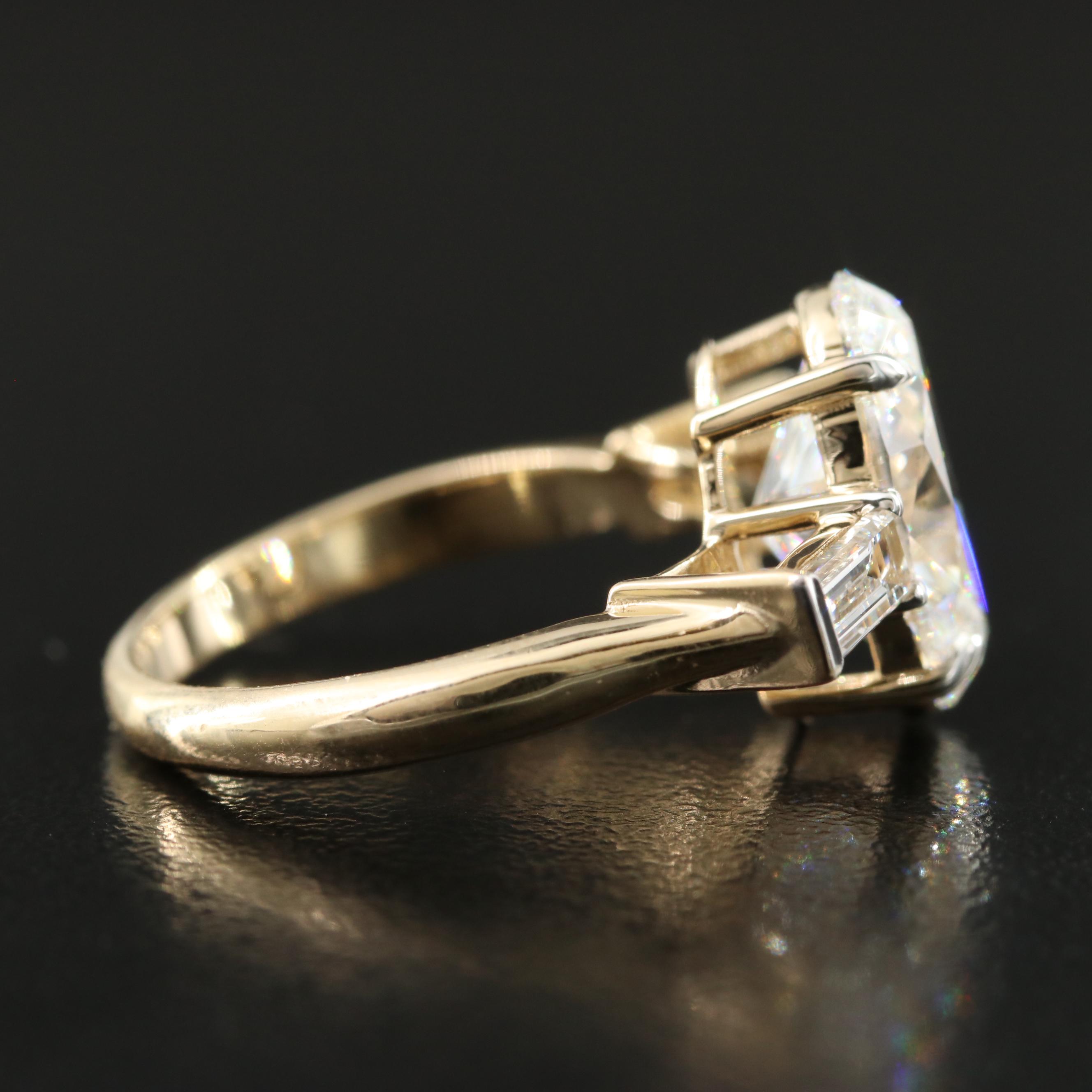 14K 4.48 CTW Lab Grown Diamond Ring with IGI Report