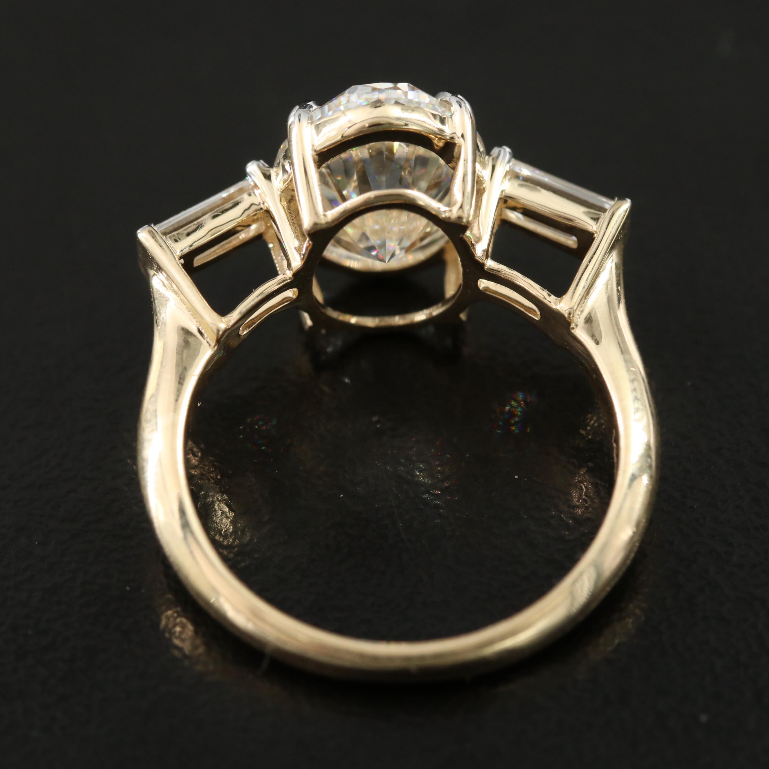 14K 4.48 CTW Lab Grown Diamond Ring with IGI Report