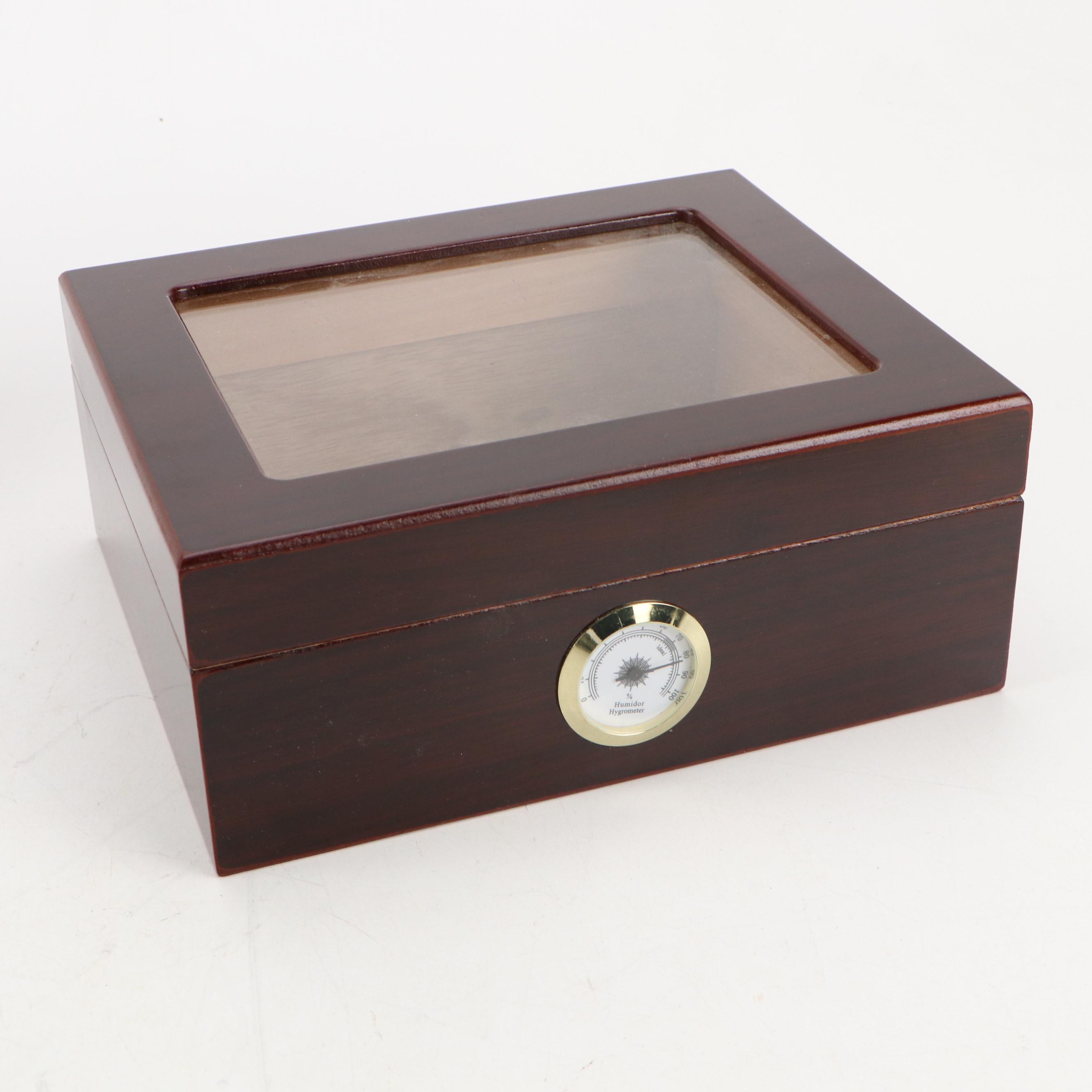 Quality Importers Trading Company Humidor with Poker Set