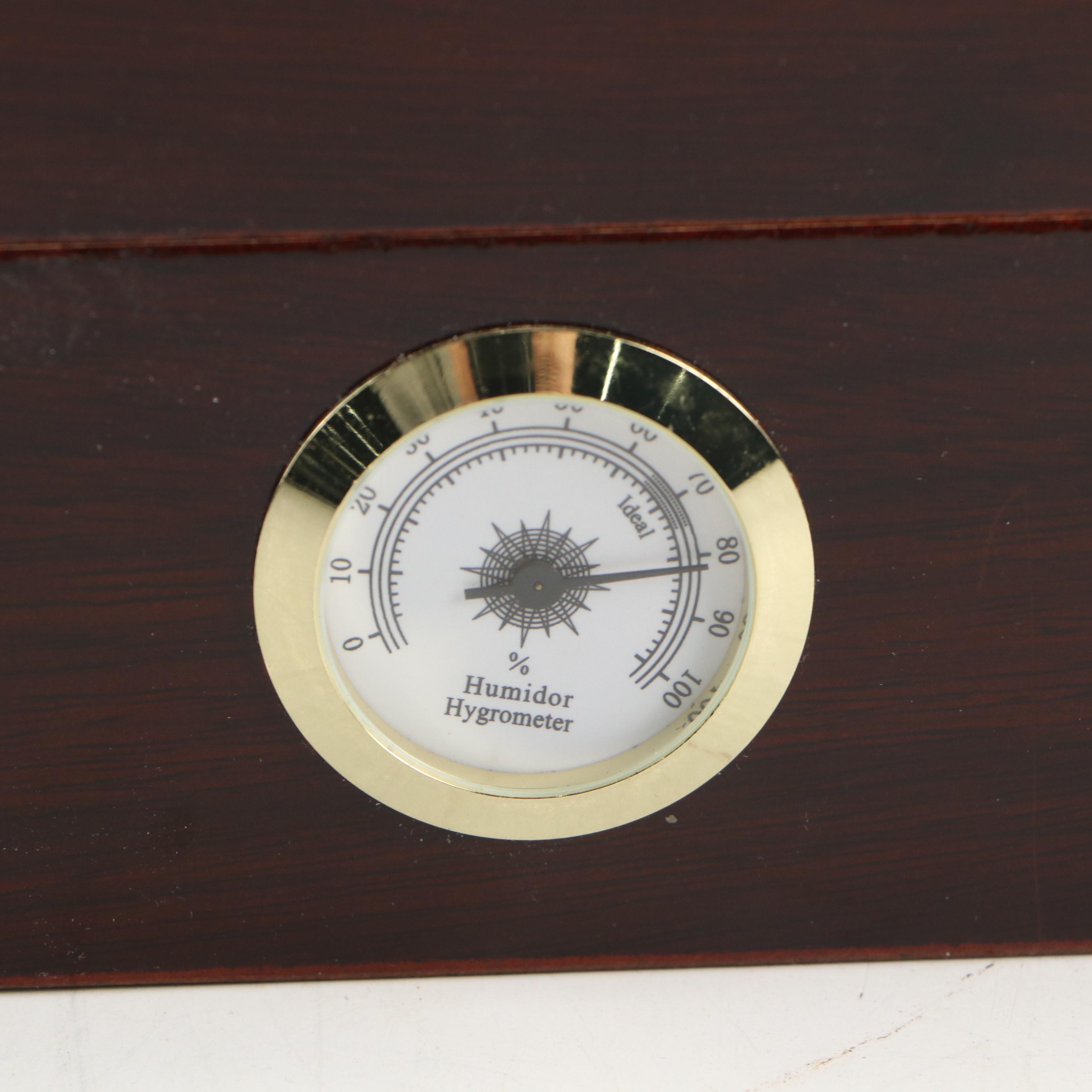 Quality Importers Trading Company Humidor with Poker Set