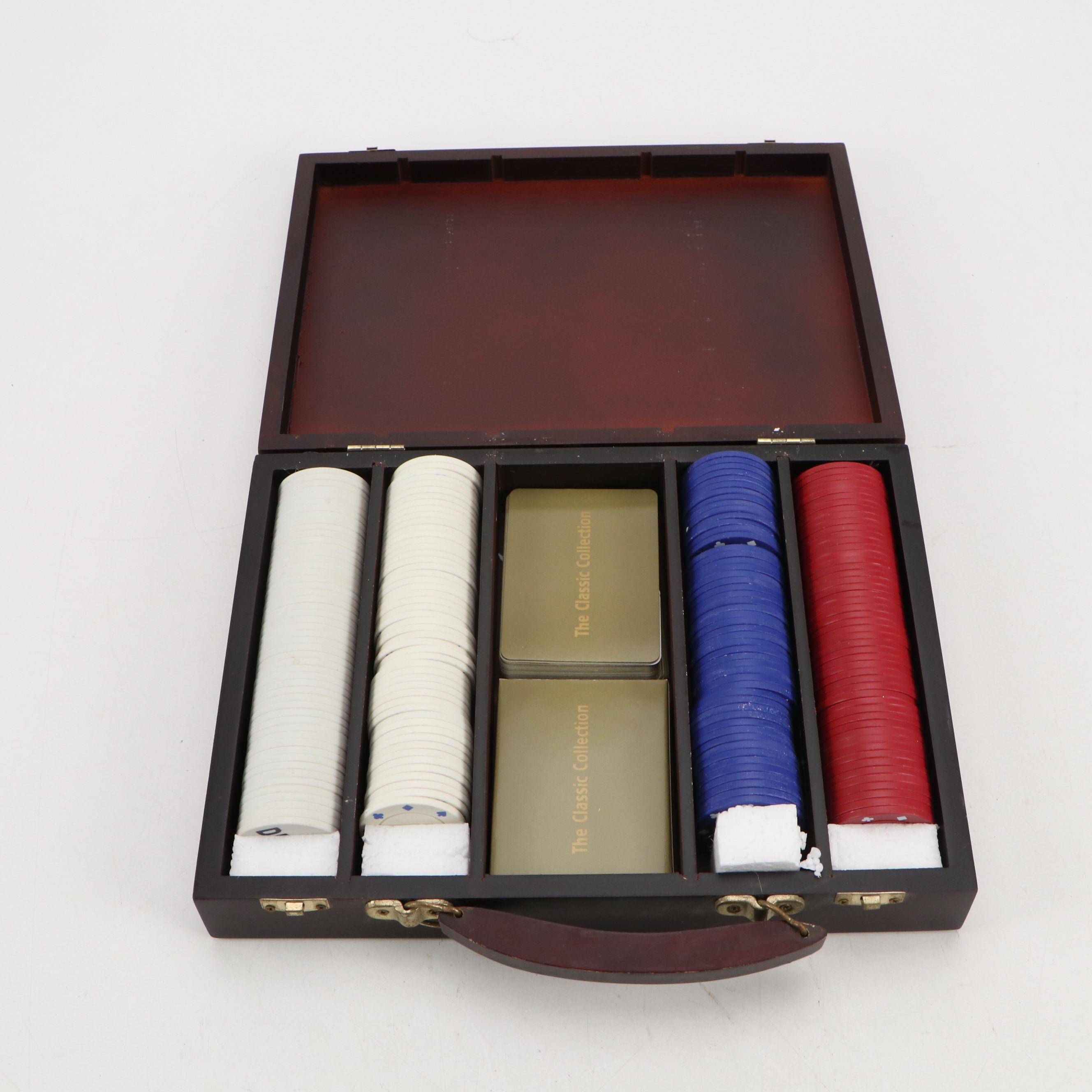 Quality Importers Trading Company Humidor with Poker Set