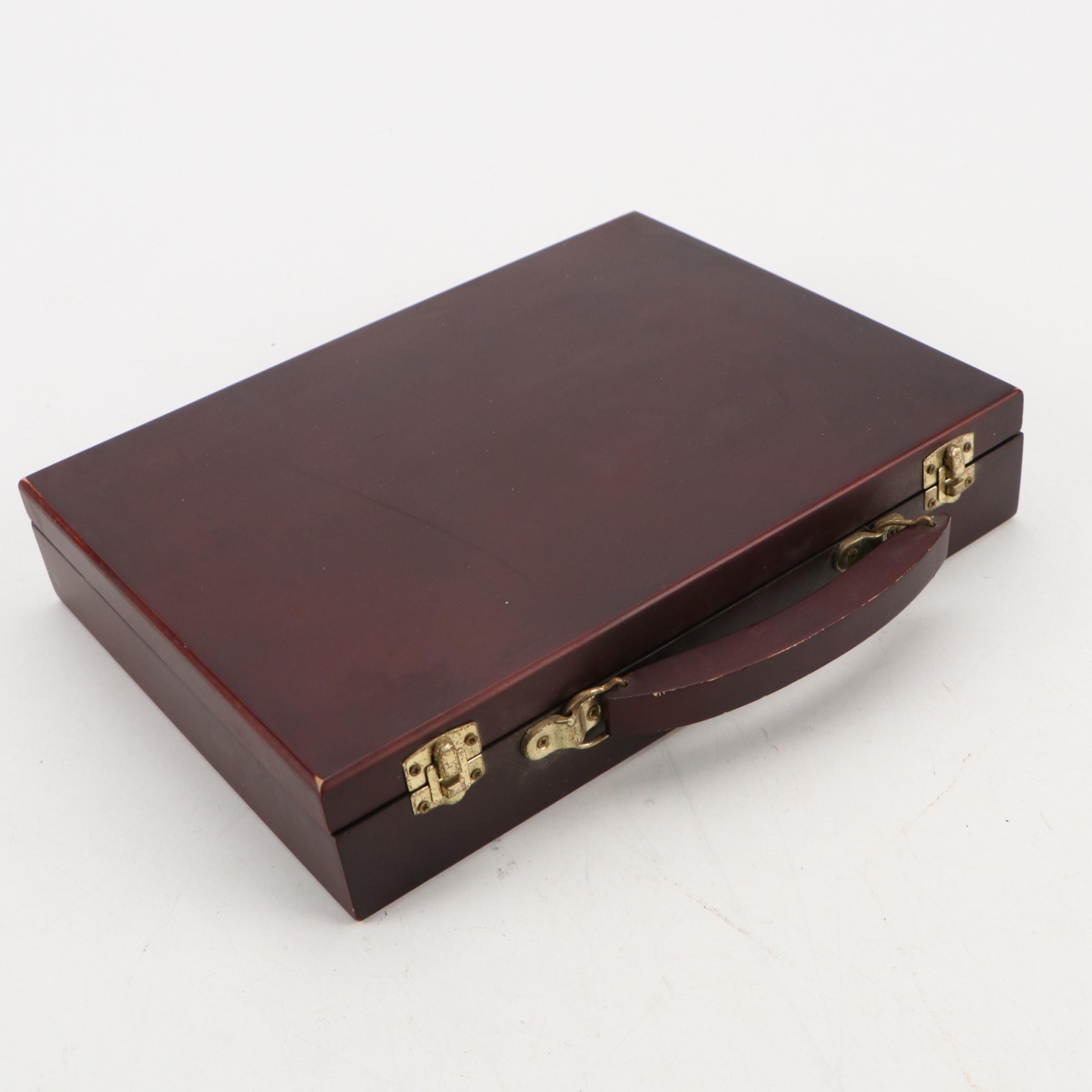 Quality Importers Trading Company Humidor with Poker Set