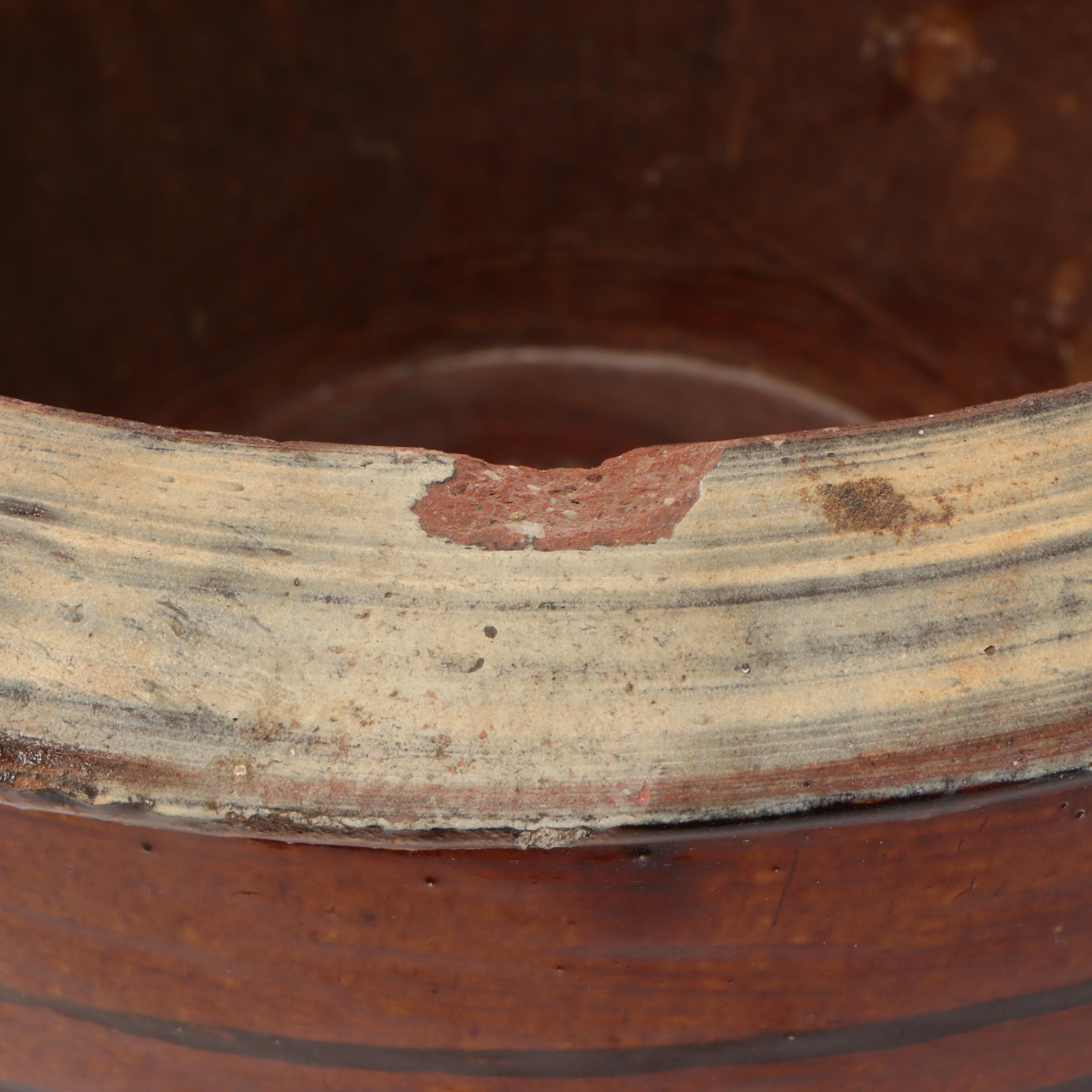 Glazed Redware Jardinière