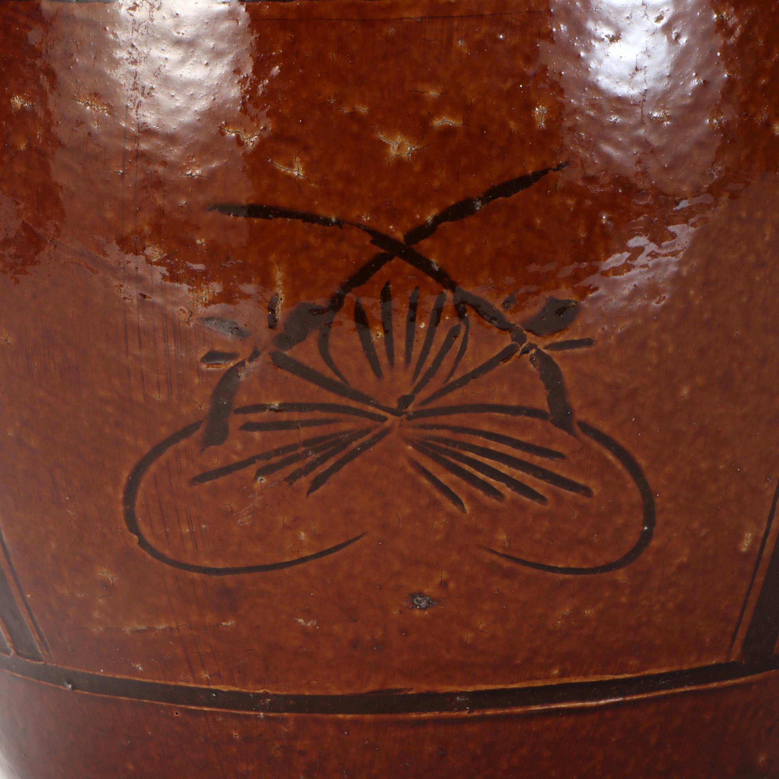Glazed Redware Jardinière