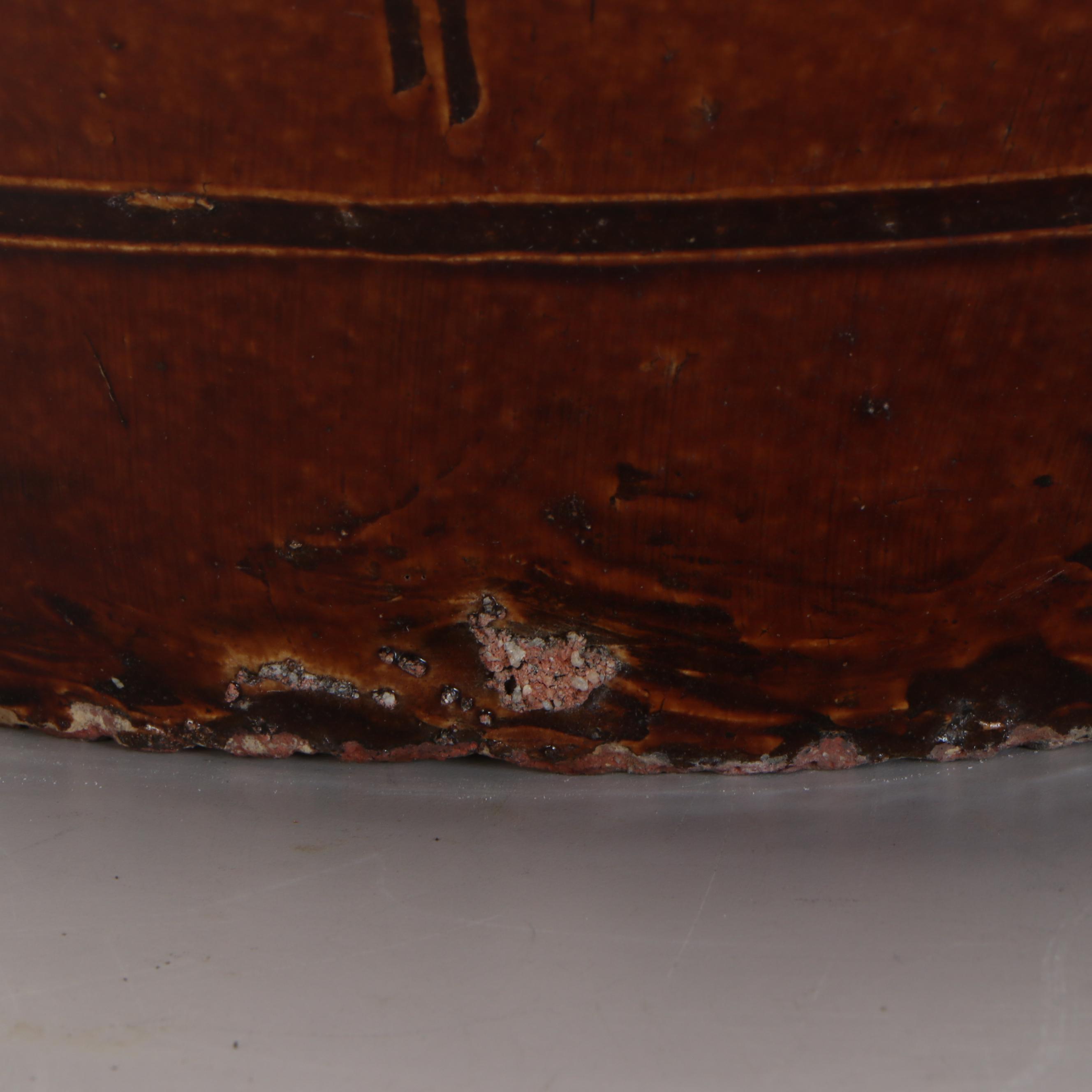 Glazed Redware Jardinière