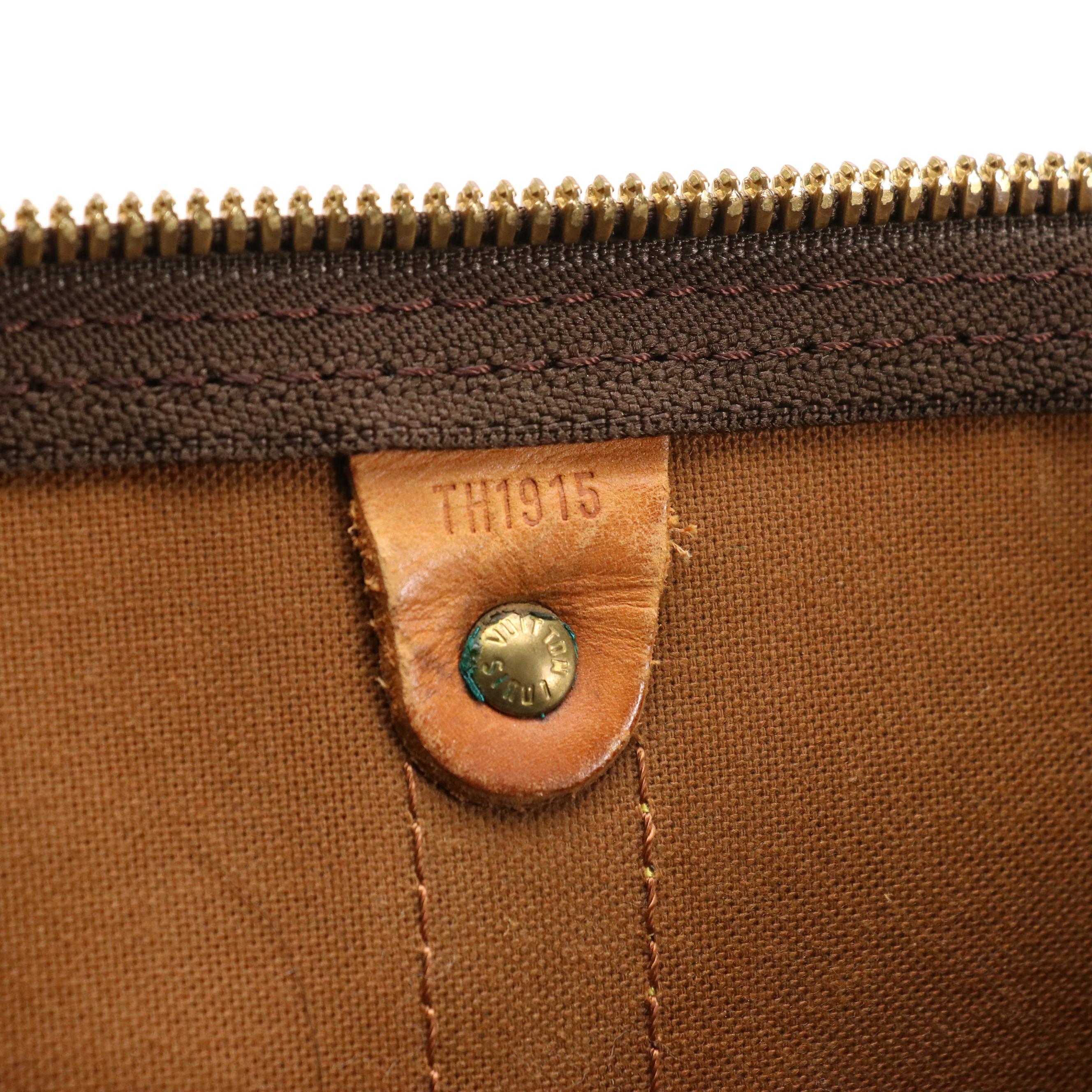 Louis Vuitton Keepall 50 Bandoulière in Monogram Canvas and Vachetta Leather