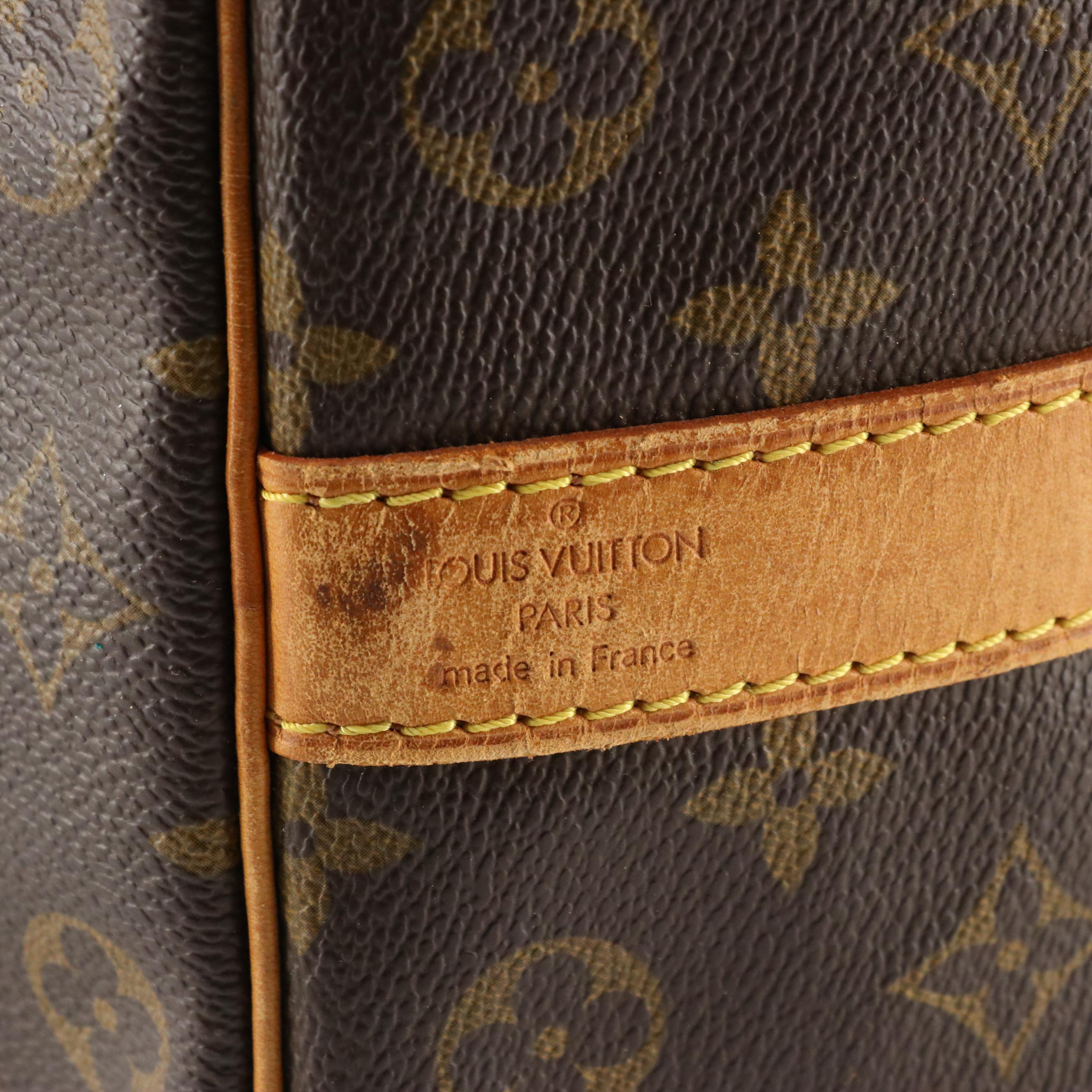 Louis Vuitton Keepall 50 Bandoulière in Monogram Canvas and Vachetta Leather