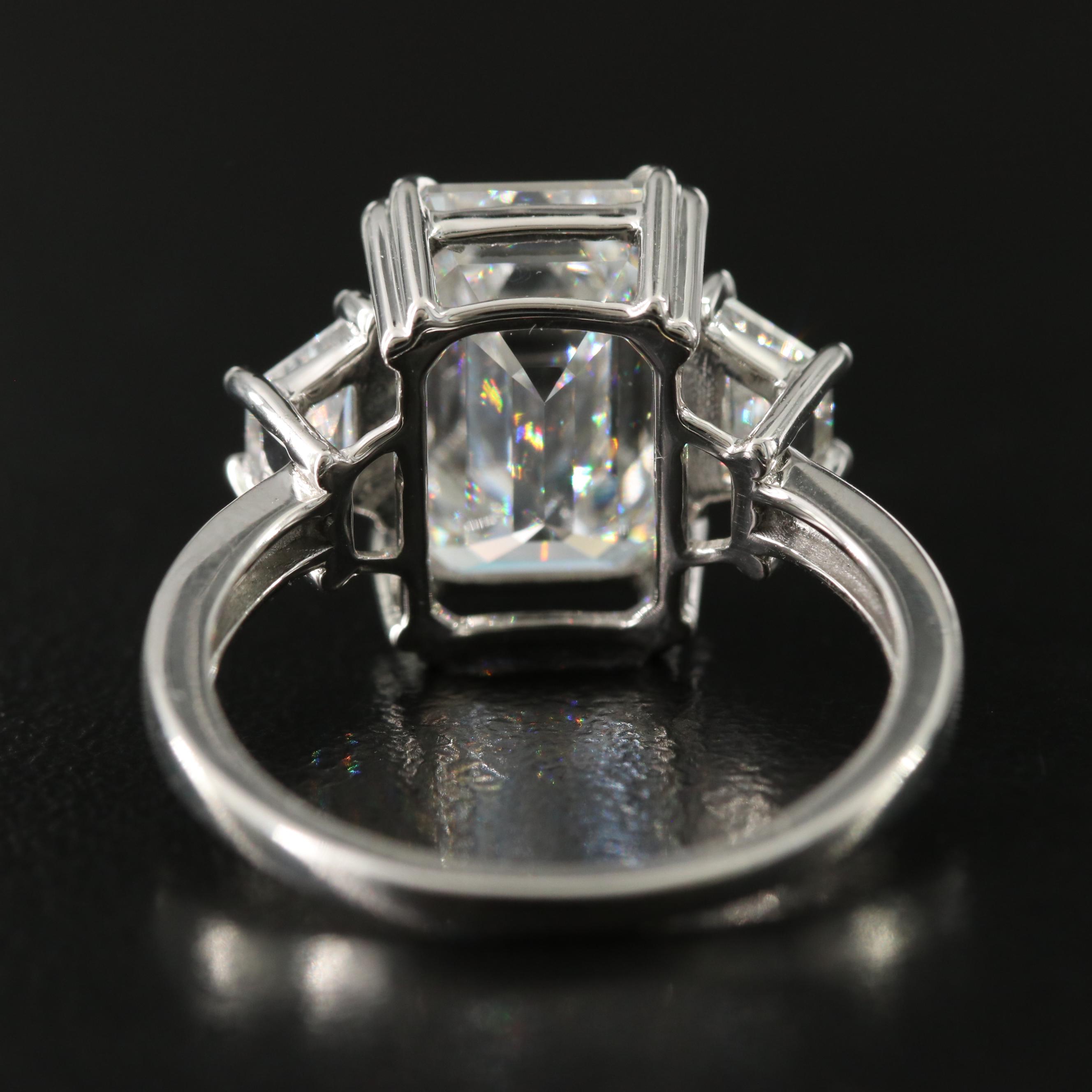 Platinum 6.17 CTW Lab Grown Diamond Ring with IGI Report