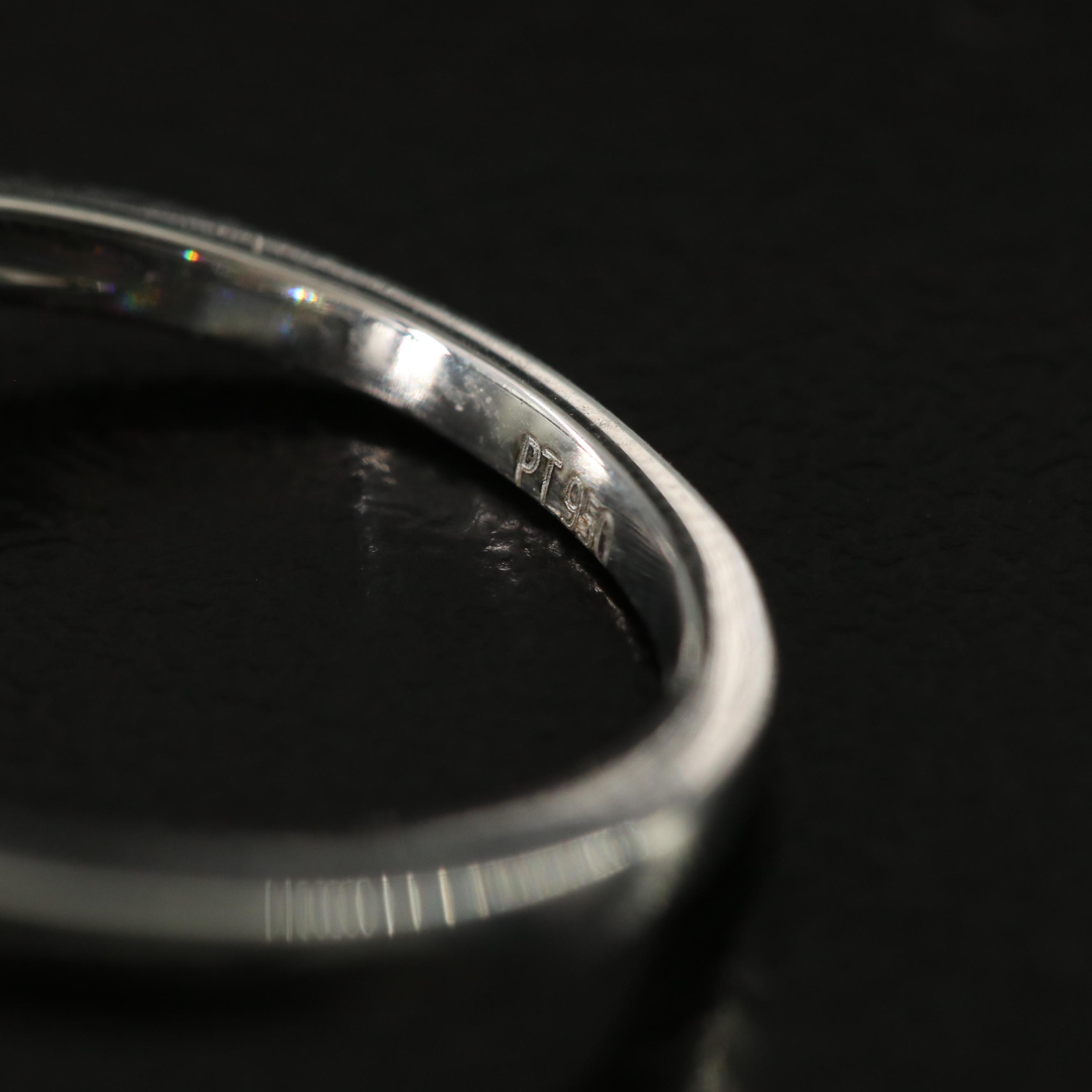 Platinum 6.17 CTW Lab Grown Diamond Ring with IGI Report