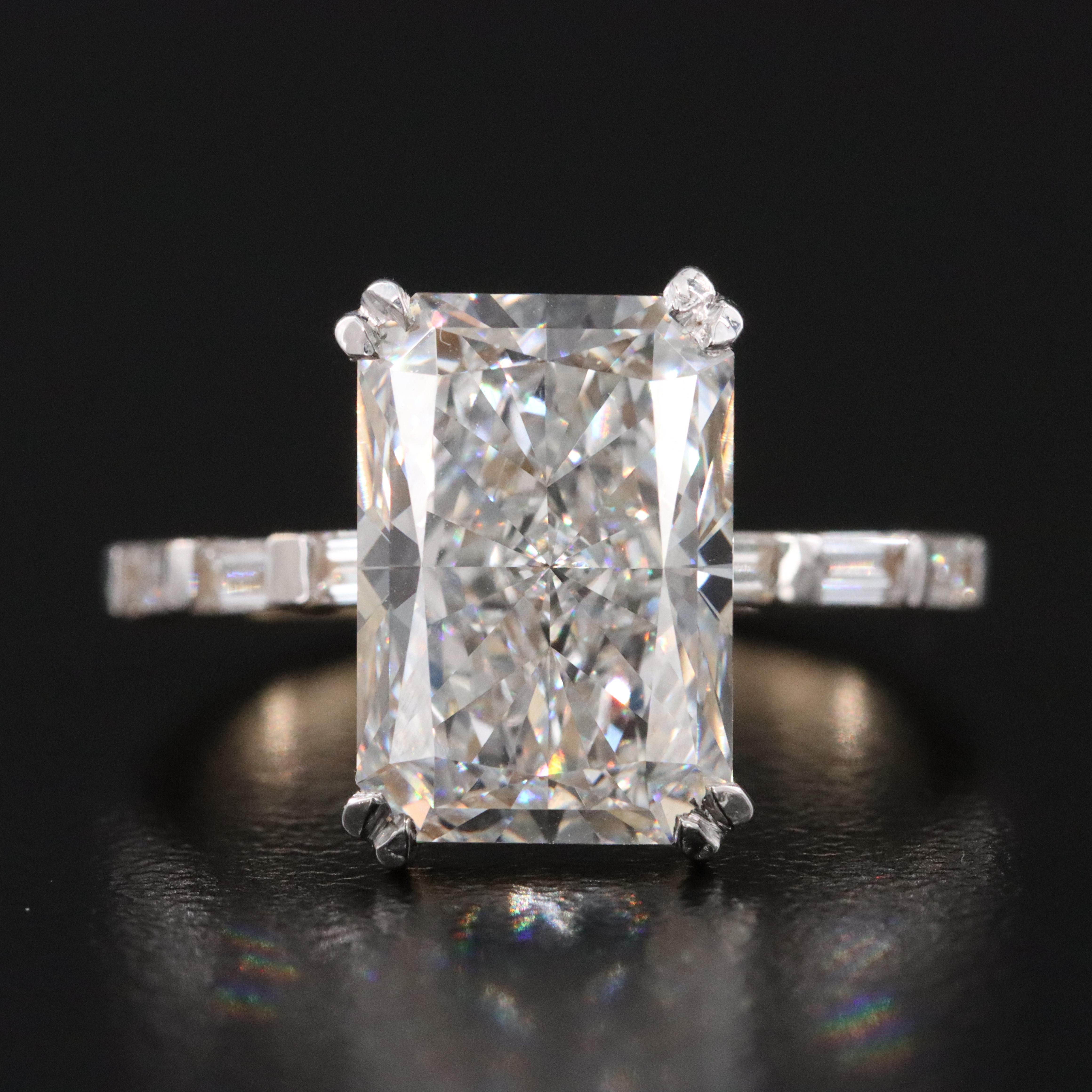 14K 5.31 CTW Lab Grown Diamond Ring with IGI Report