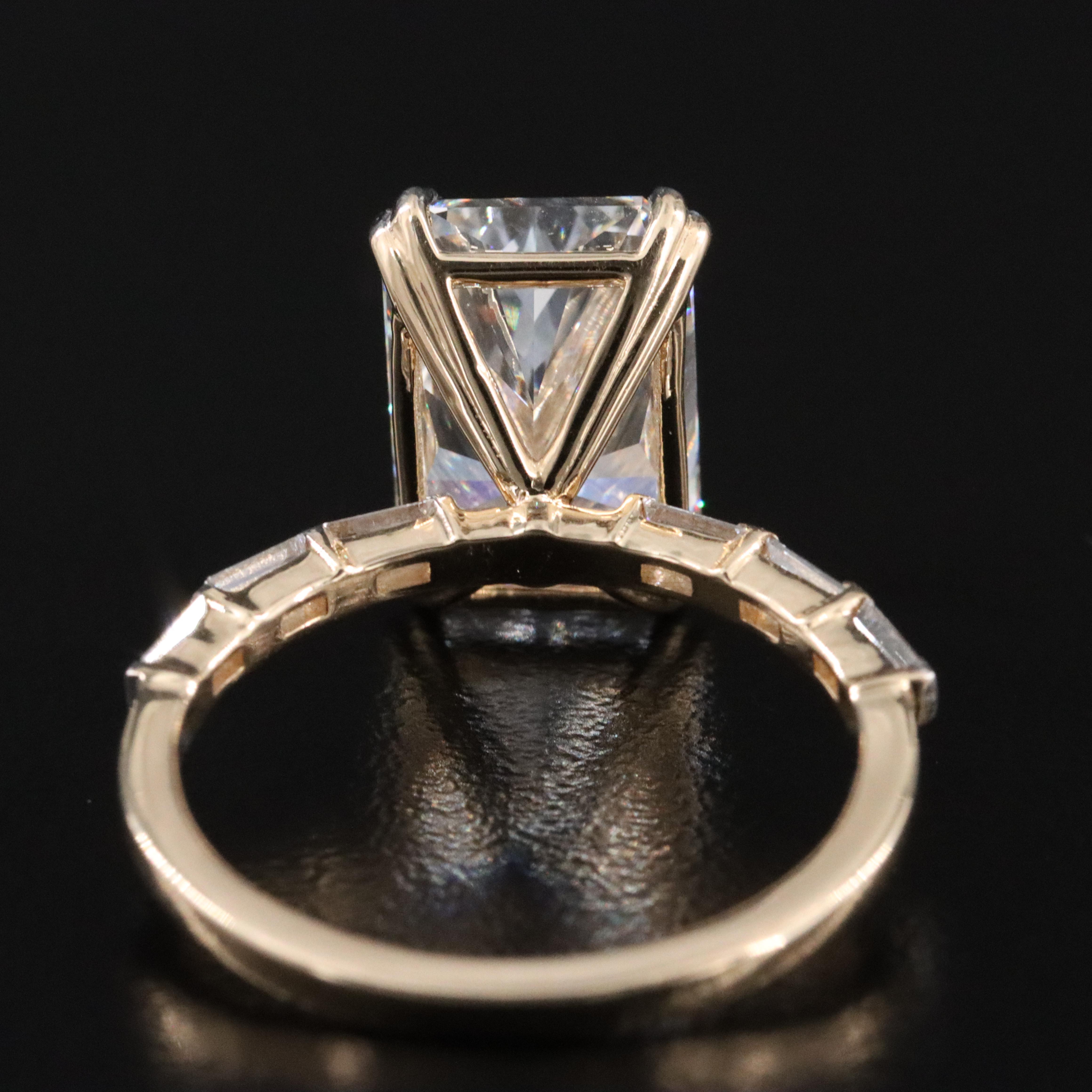 14K 5.31 CTW Lab Grown Diamond Ring with IGI Report