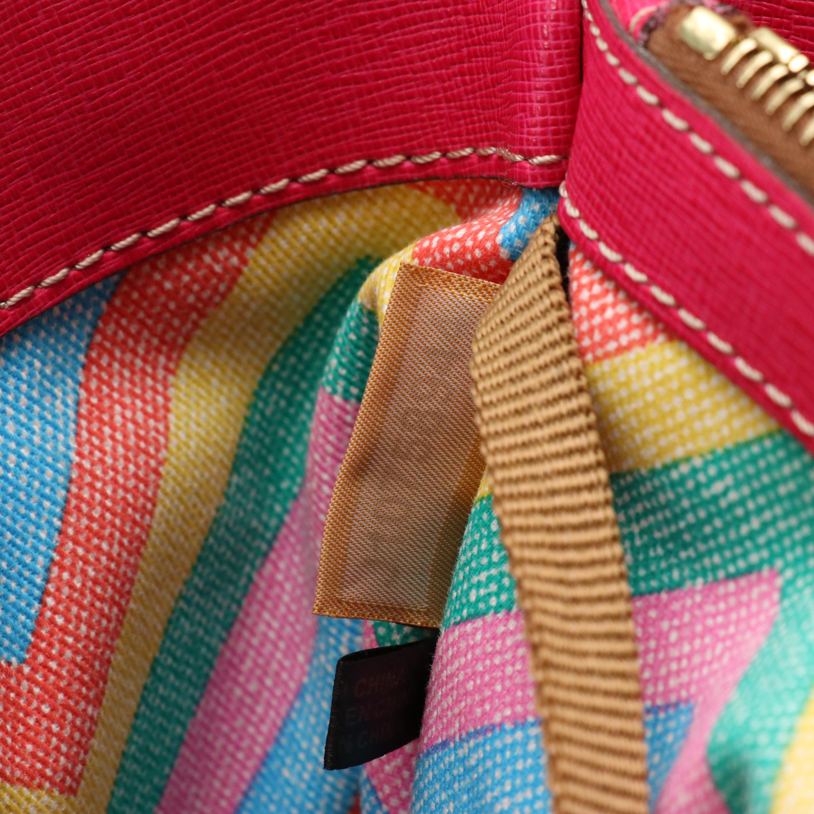 Dooney & Bourke Large Claremont Tote in Mint Green and Brown Leather