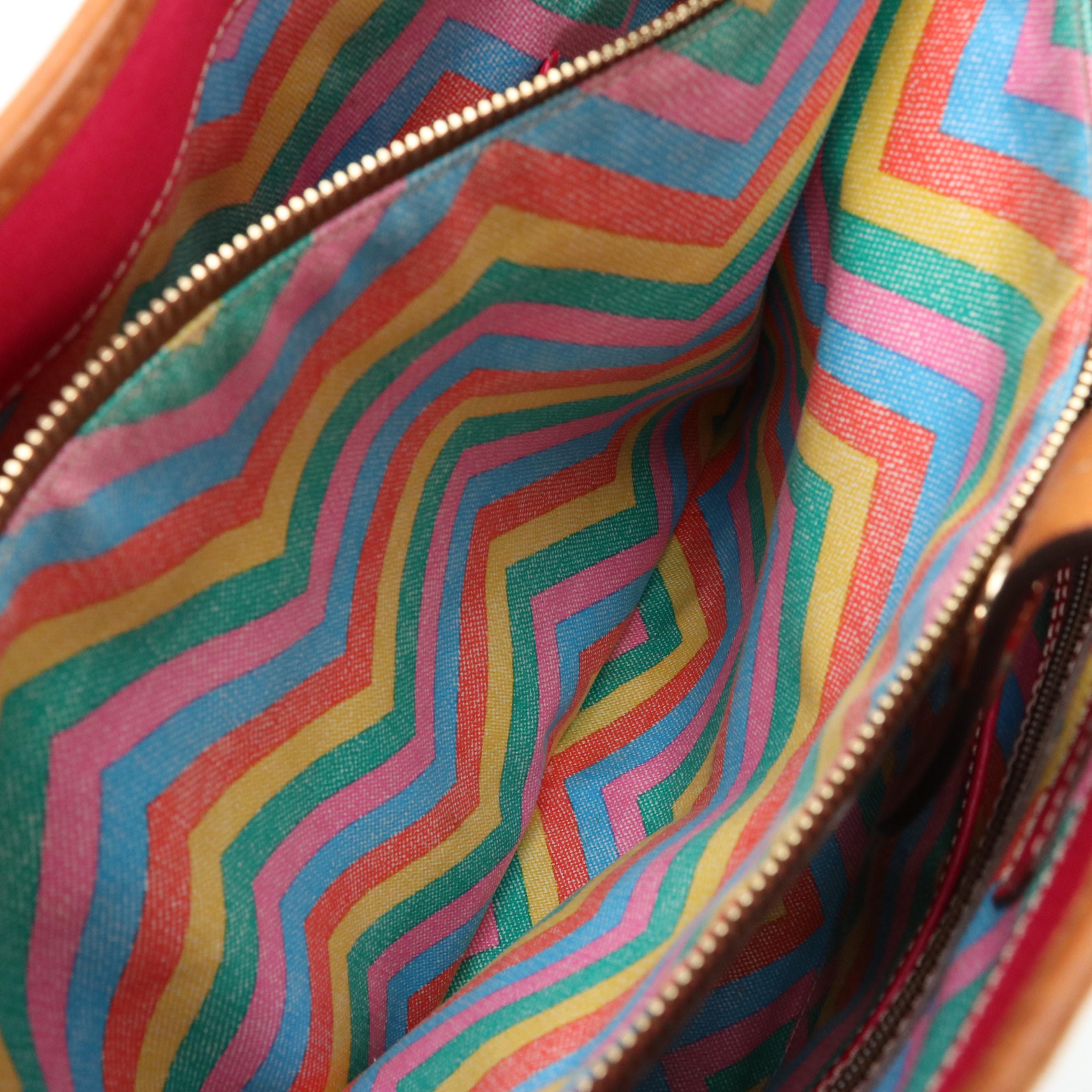 Dooney & Bourke Large Claremont Tote in Mint Green and Brown Leather