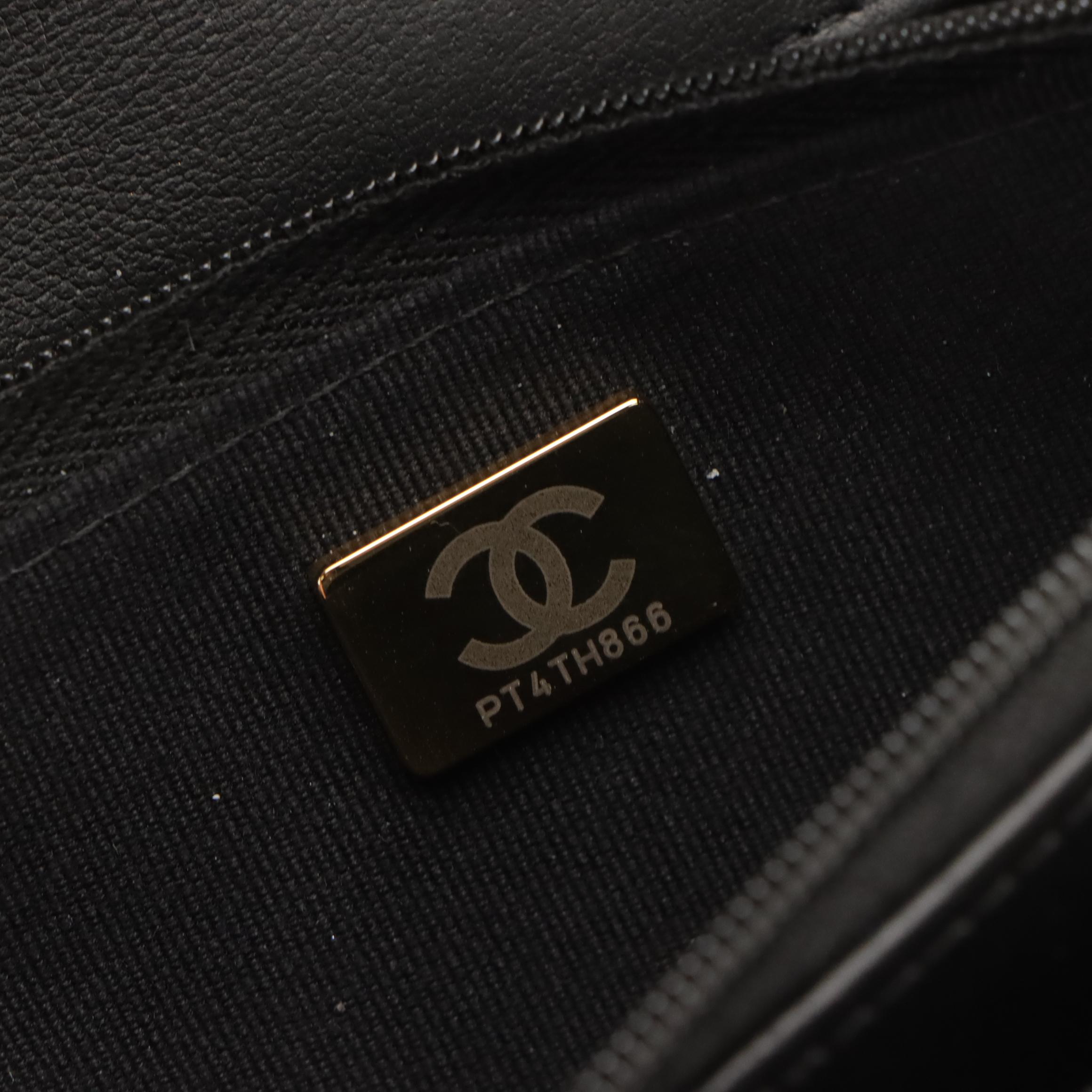 Chanel Heart WOC Wallet on Chain Bag in Black Quilted Patent Leather