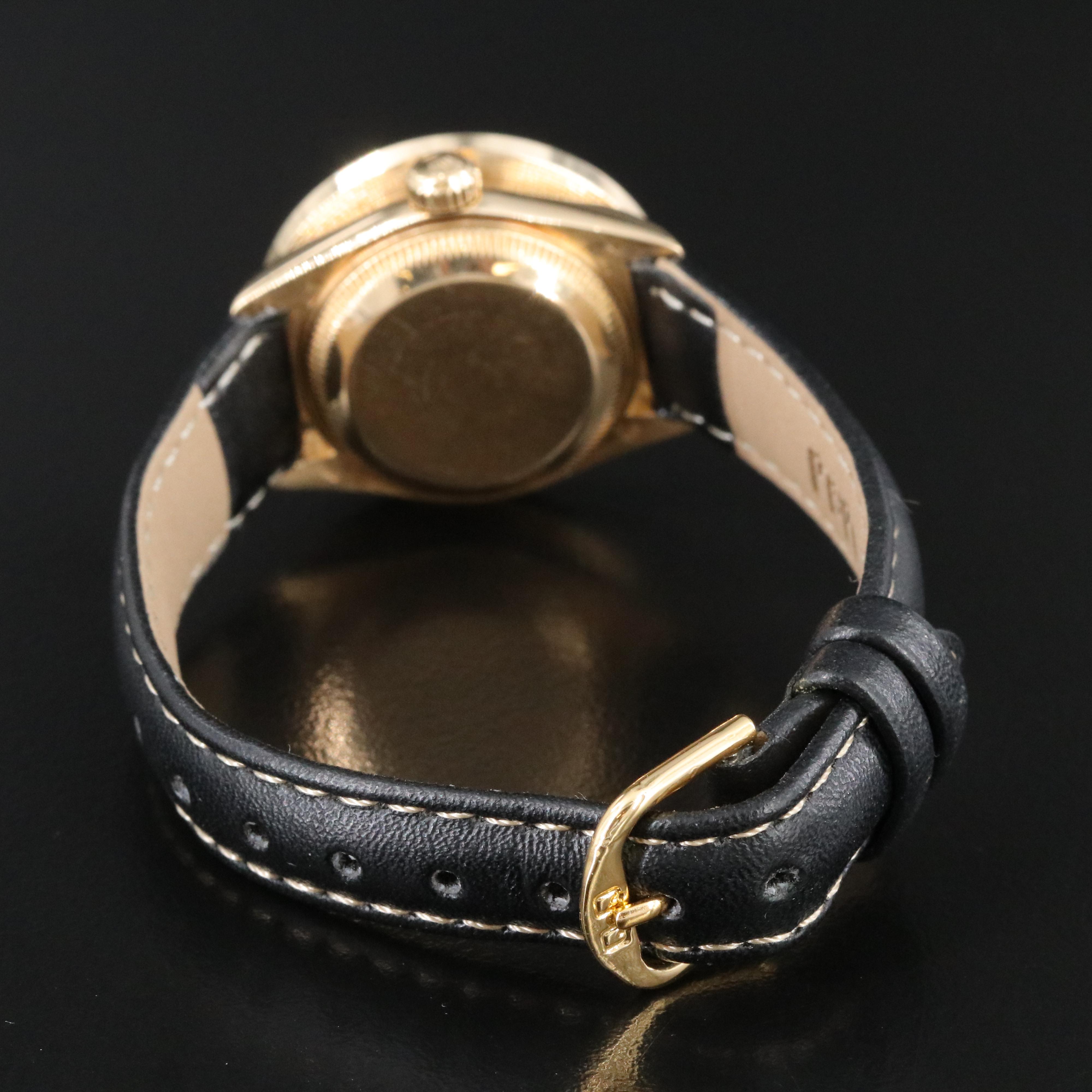 Rolex Datejust 69178 3.41 CTW Custom Diamond 26mm 18K Automatic Watch