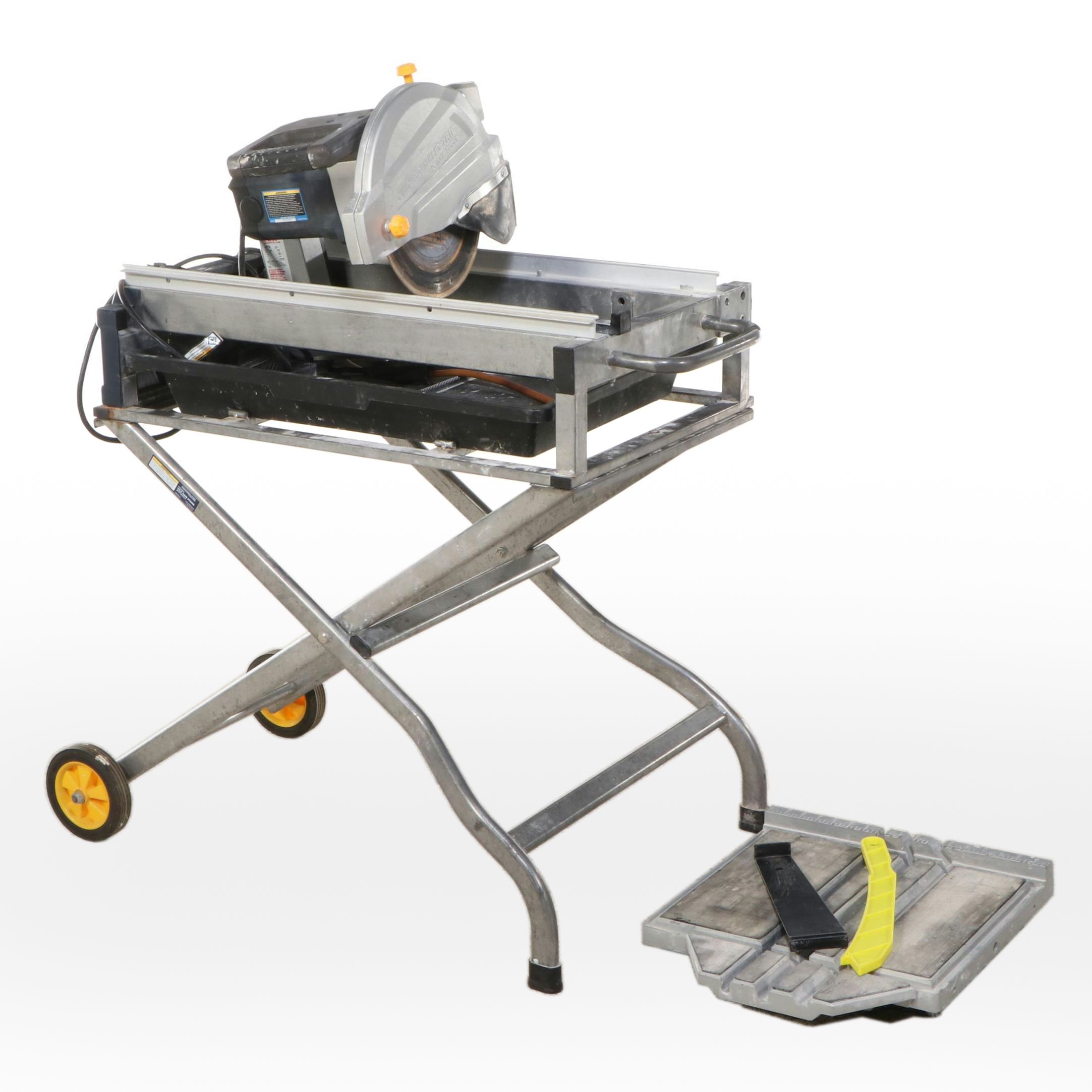 Chicago Electric 10-Inch Wet/Tile and Brick Saw with Stand