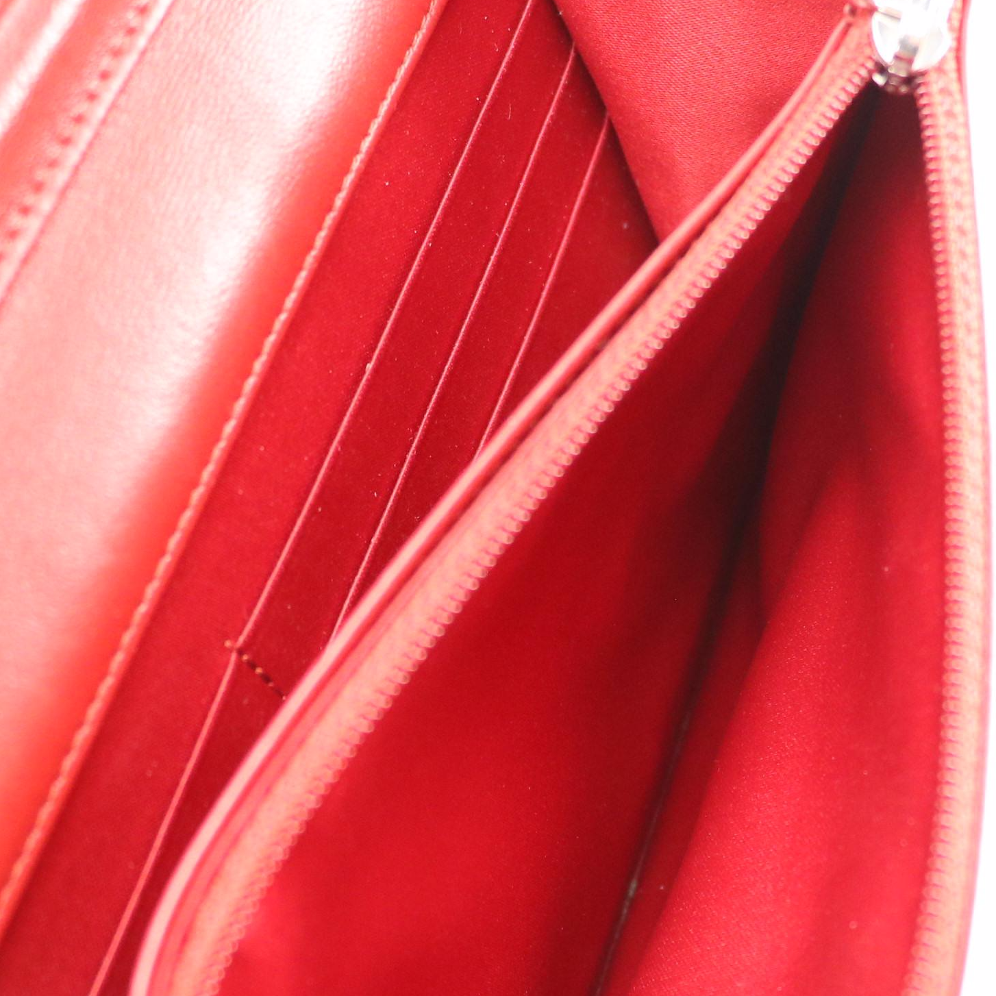 Chanel Camellia WOC Wallet on Chain Bag in Red Embossed Calfskin Leather