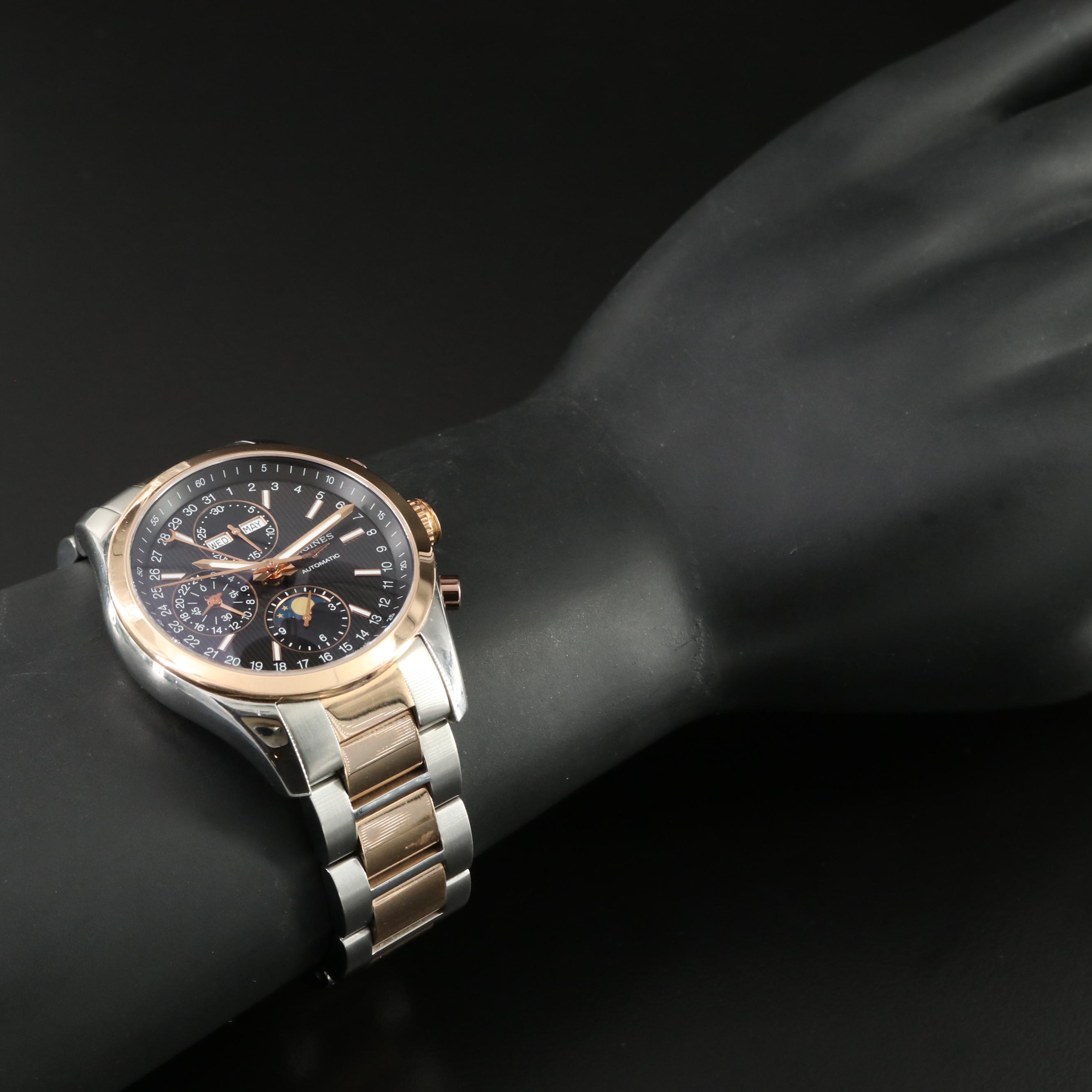 Longines Conquest Classic 18K Rose Gold & Steel 42mm Automatic Watch L2.798.5