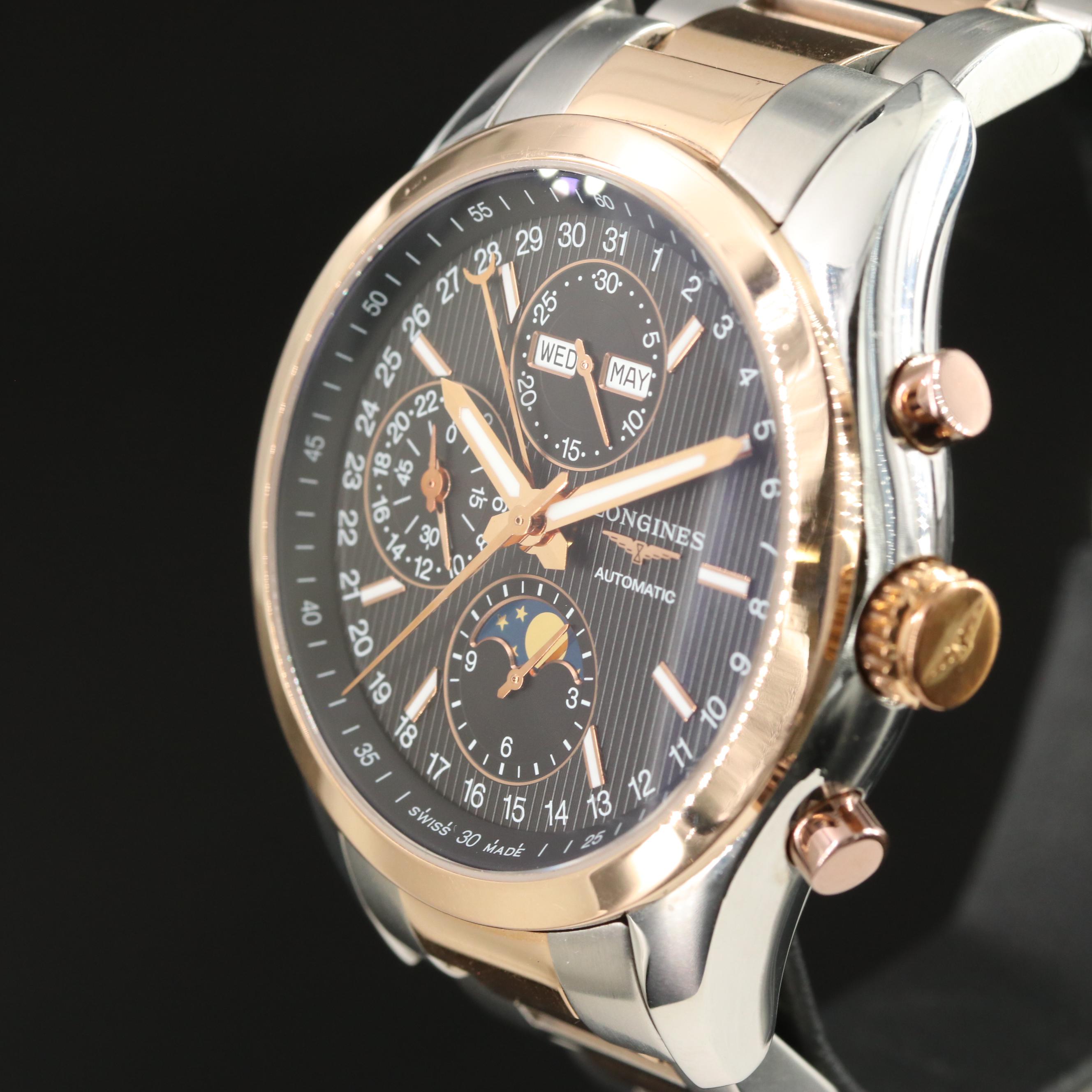 Longines Conquest Classic 18K Rose Gold & Steel 42mm Automatic Watch L2.798.5