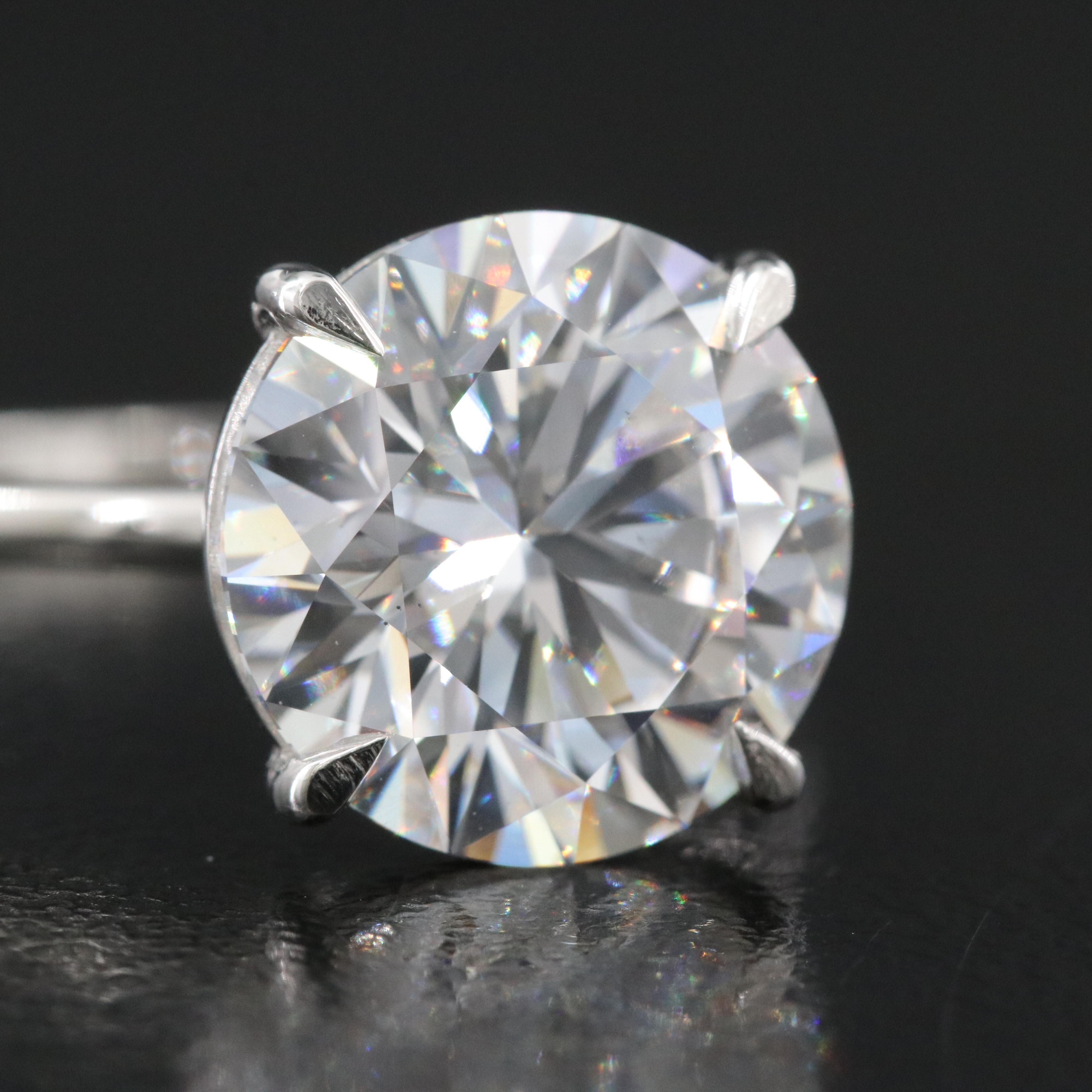 Platinum 5.02 CT Lab Grown Diamond Solitaire Ringwith IGI Report