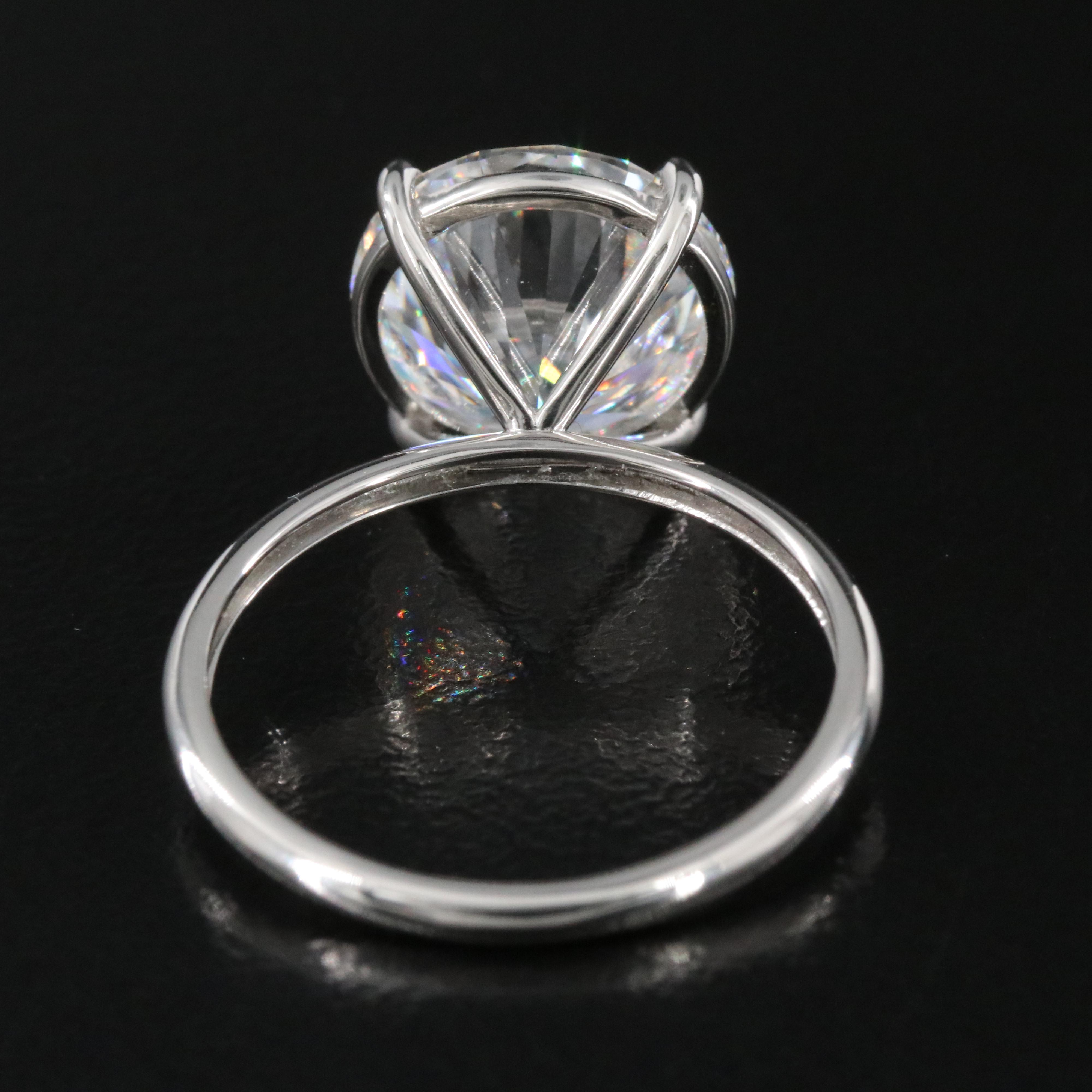 Platinum 5.02 CT Lab Grown Diamond Solitaire Ringwith IGI Report