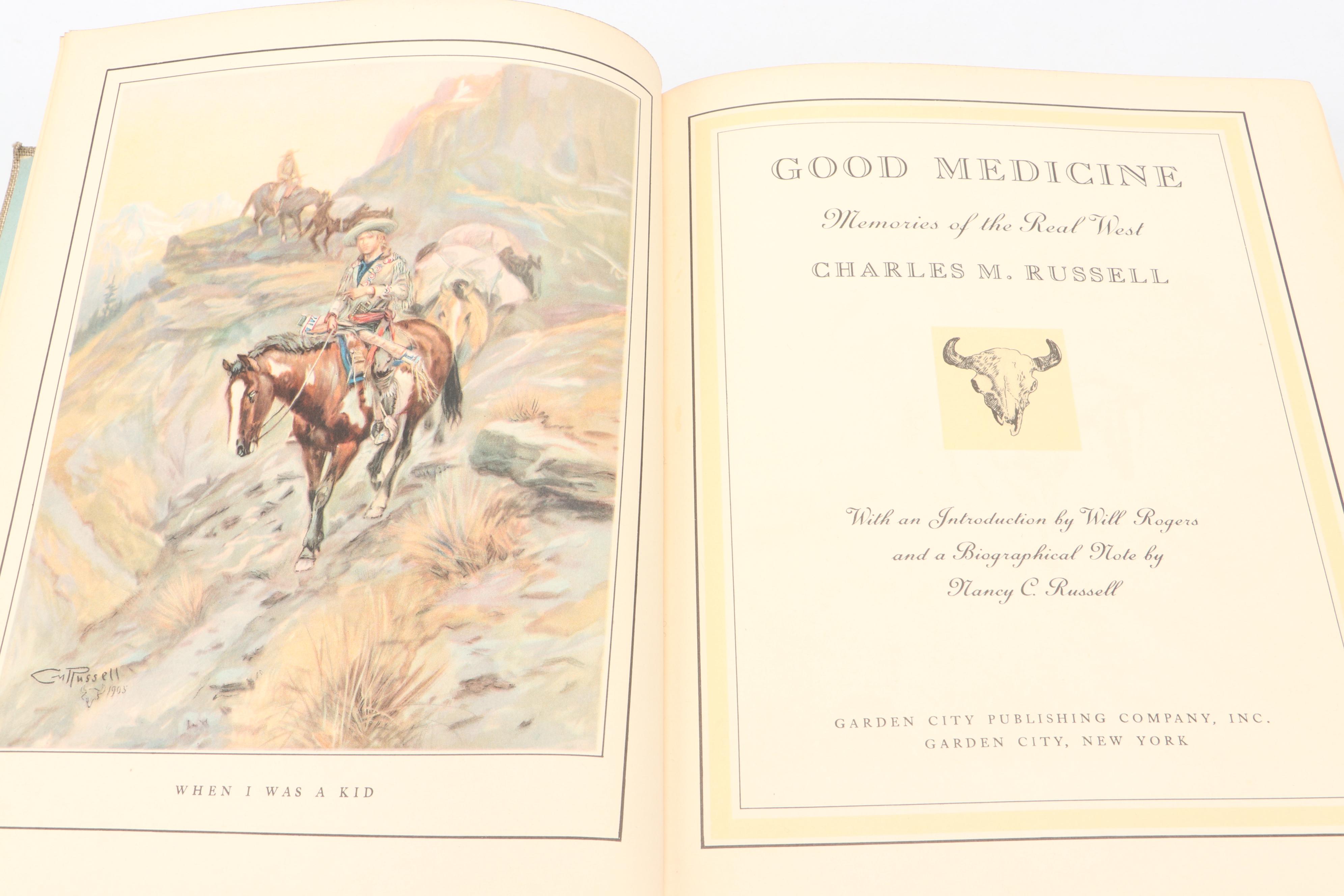 Illustrated "Good Medicine: Memories of the Real West" by Charles M. Russell