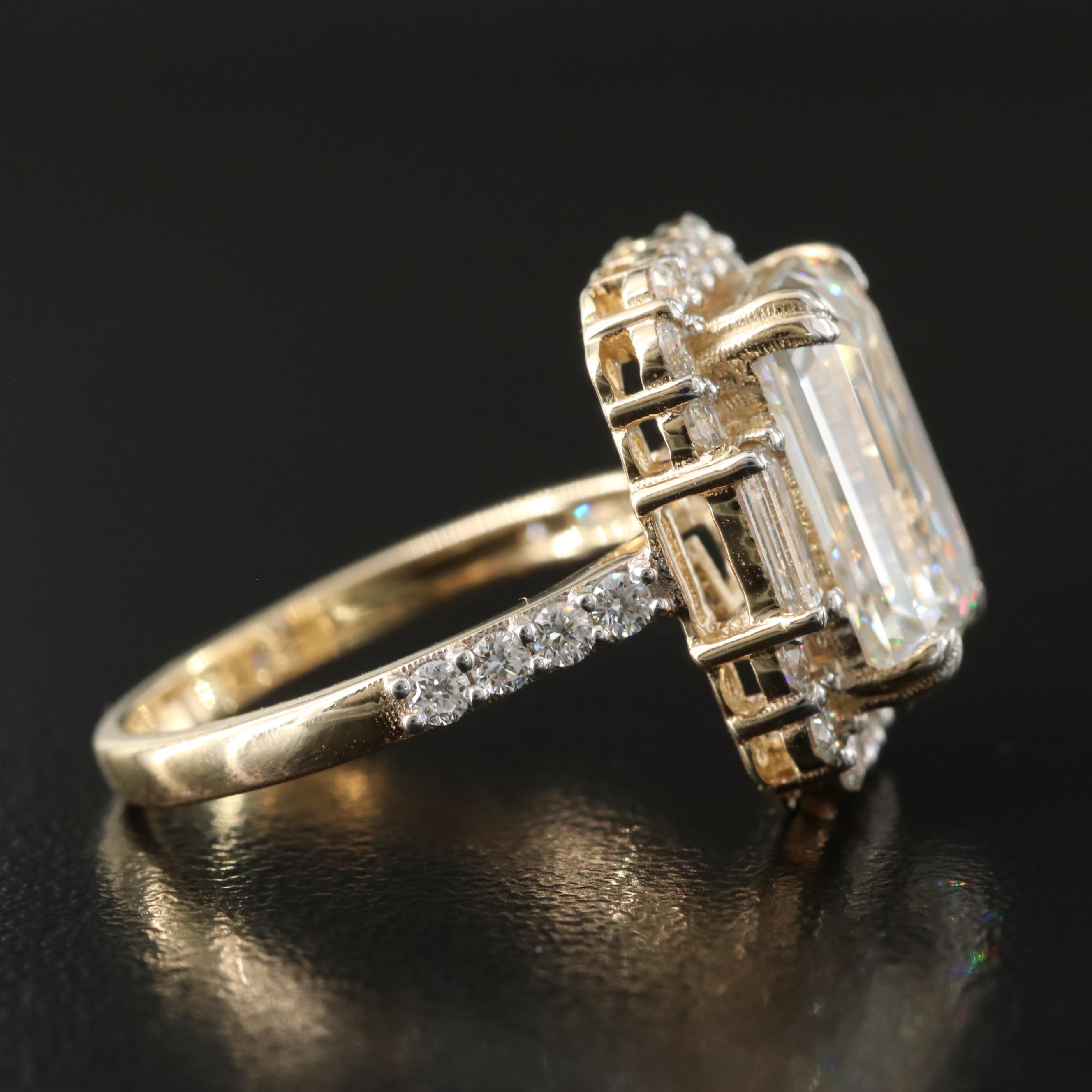 14K 6.63 CTW Lab Grown Diamond Ring with IGI Report