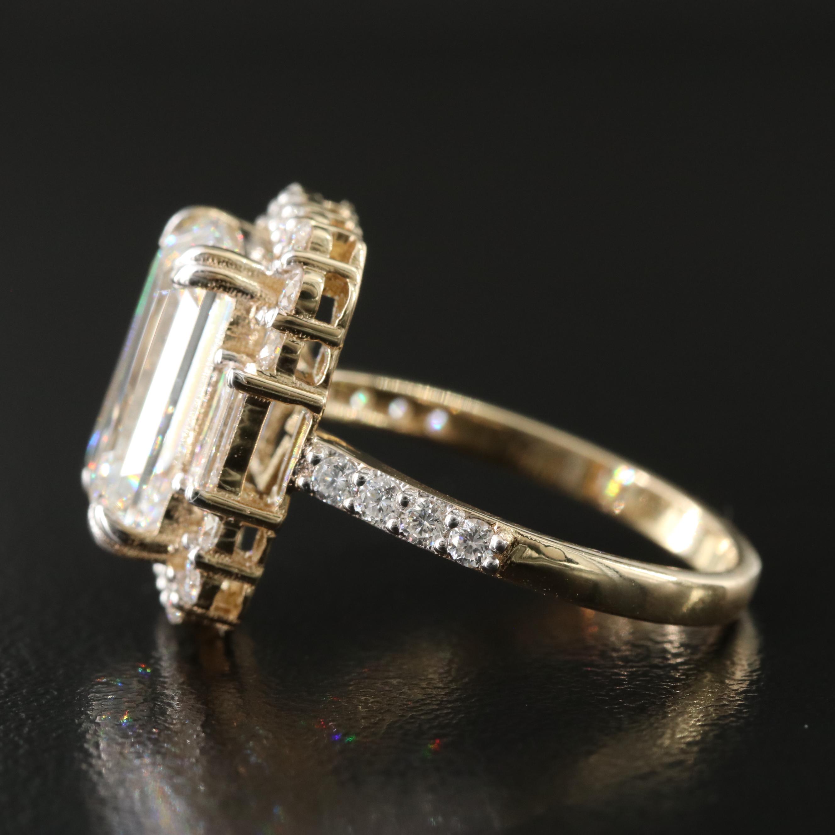 14K 6.63 CTW Lab Grown Diamond Ring with IGI Report