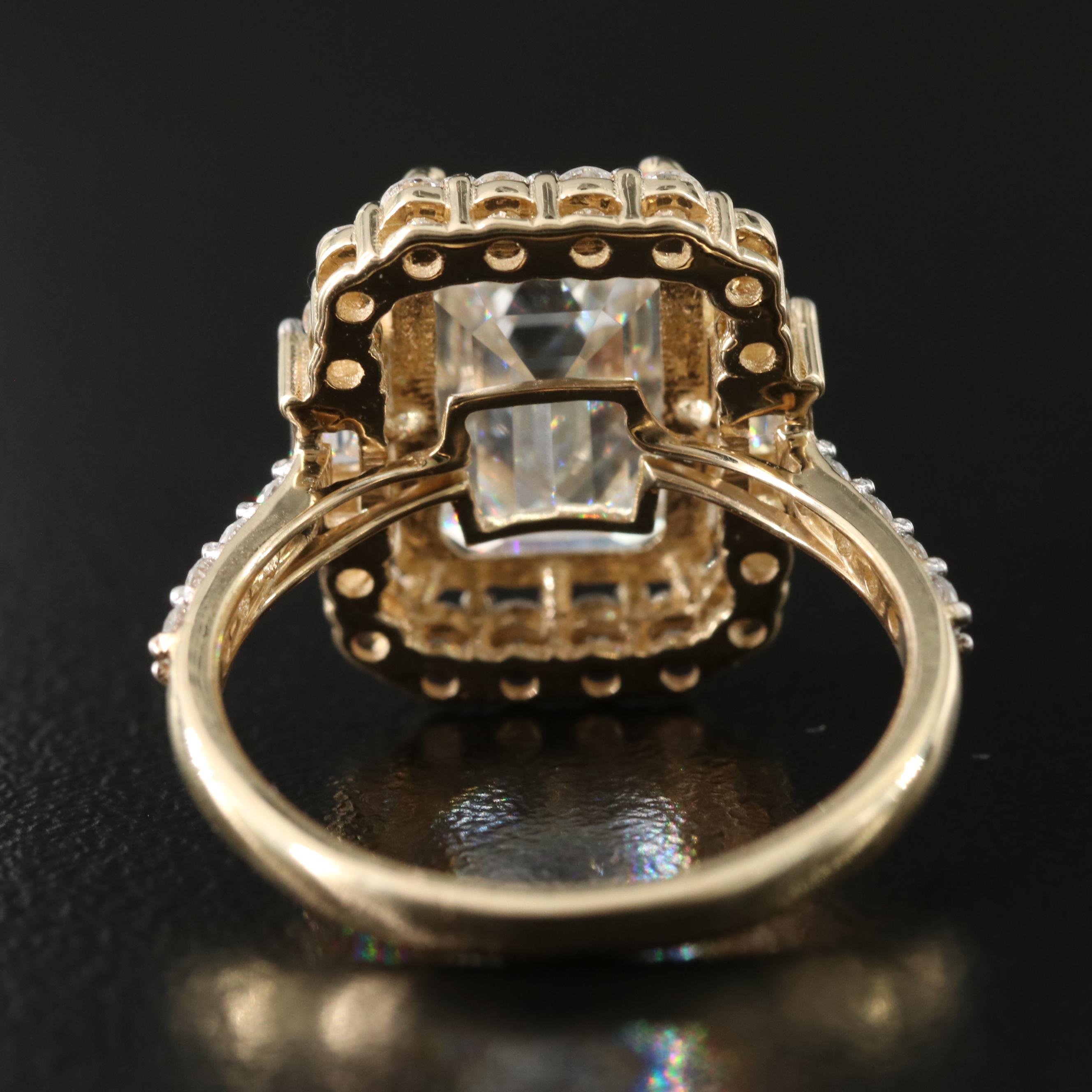 14K 6.63 CTW Lab Grown Diamond Ring with IGI Report