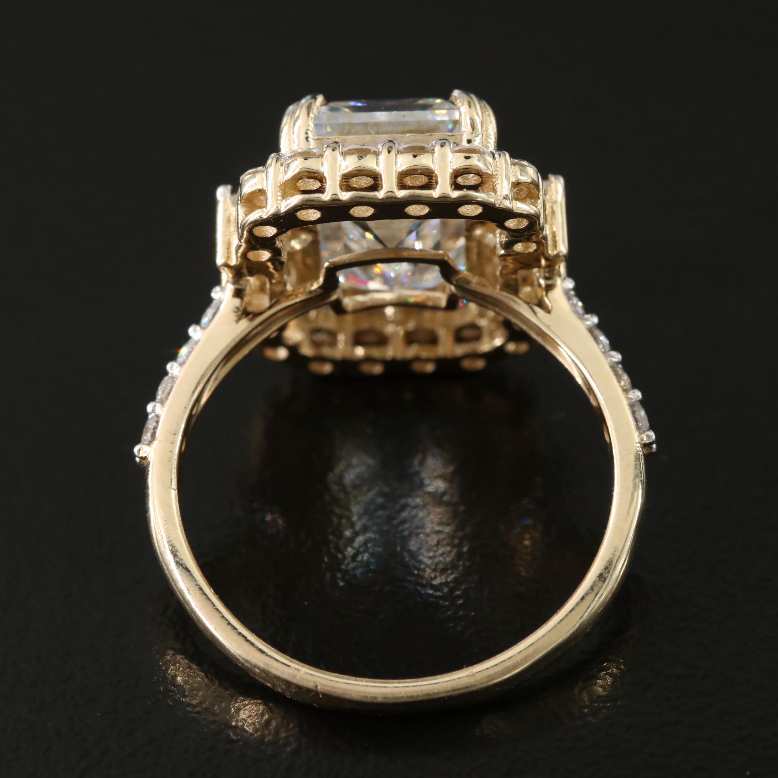 14K 6.63 CTW Lab Grown Diamond Ring with IGI Report