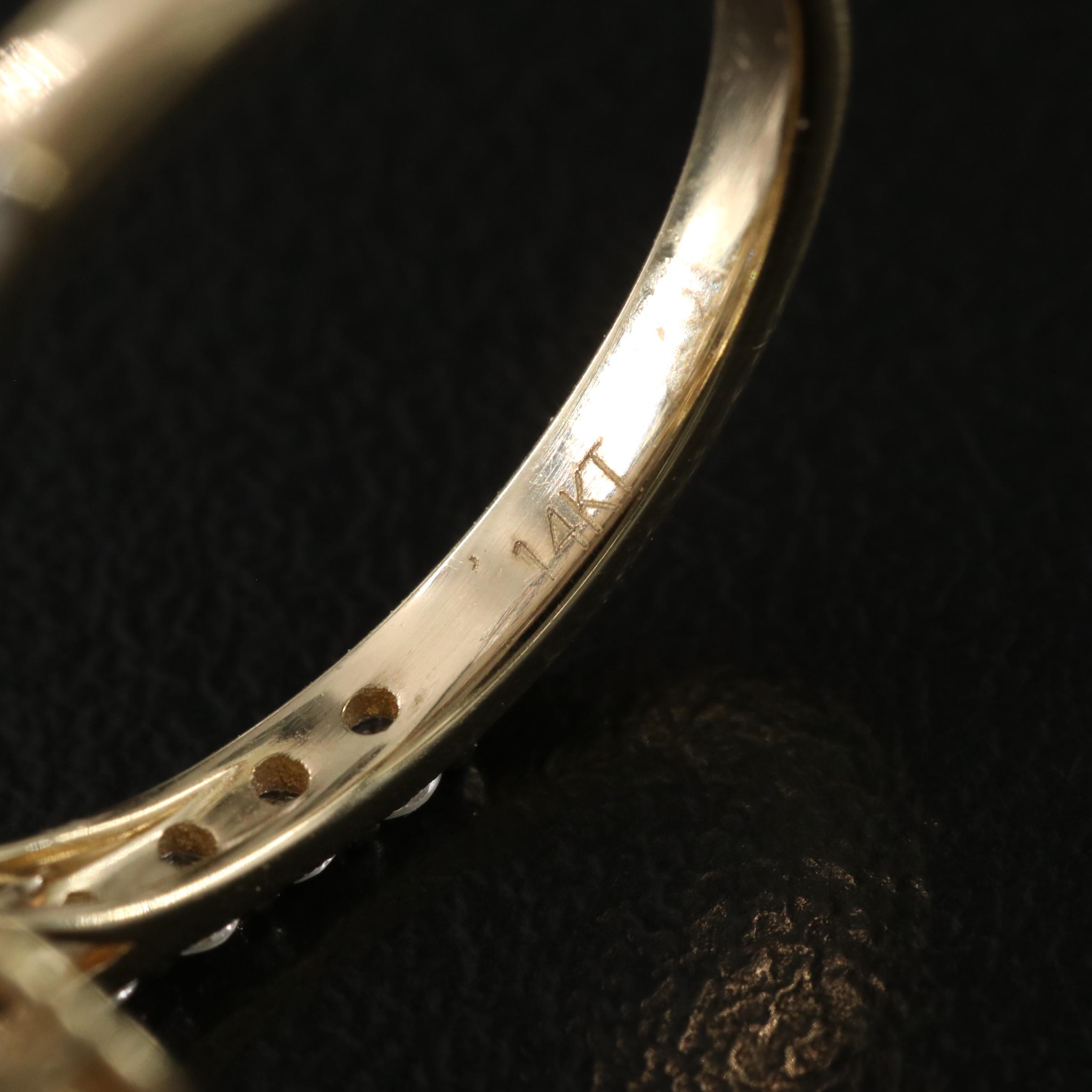 14K 6.63 CTW Lab Grown Diamond Ring with IGI Report