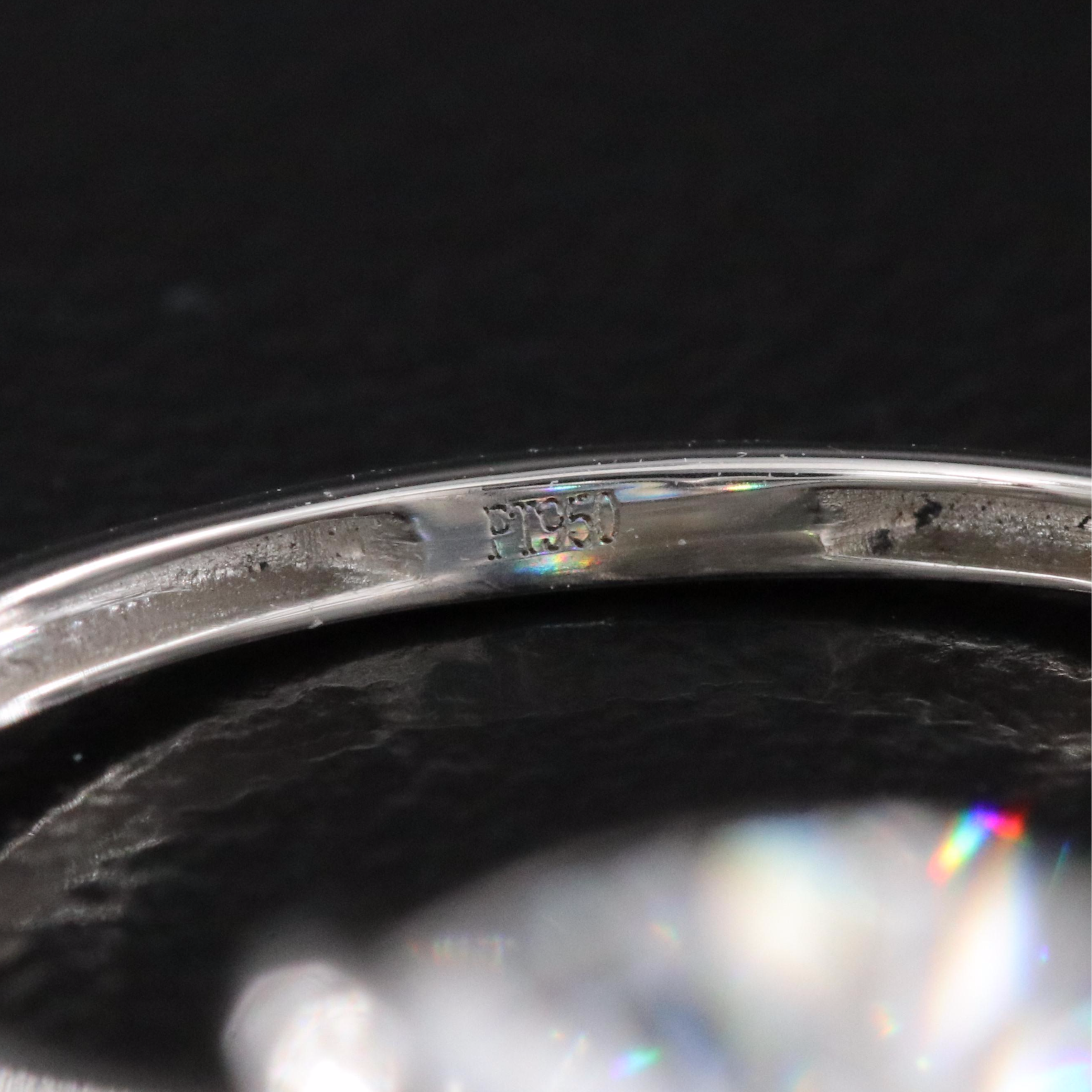 Platinum 5.07 CT Lab Grown Diamond Solitaire Ring with IGI Report