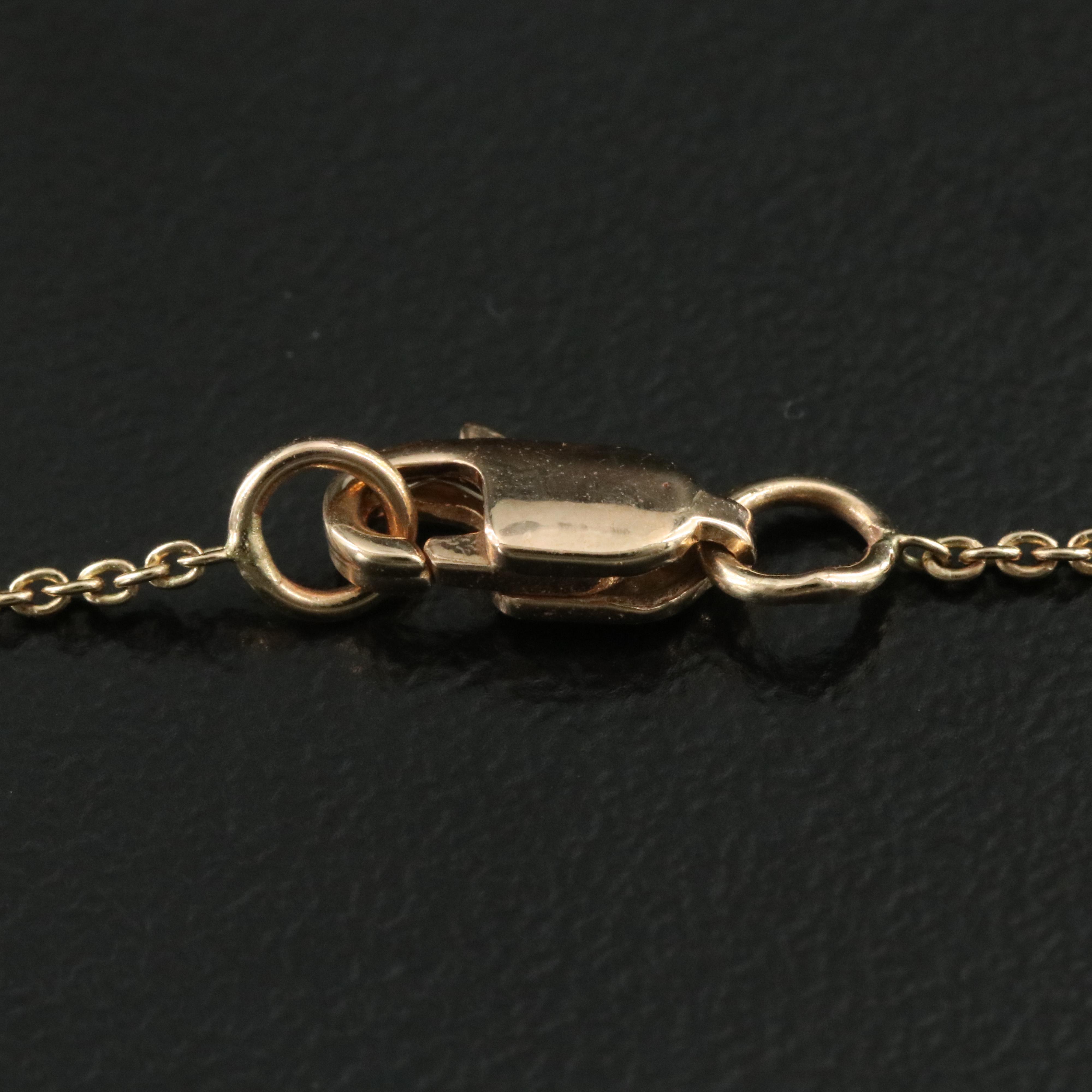 18K 3.02 CT Lab Grown Diamond Solitaire Pendant Necklace with IGI Report