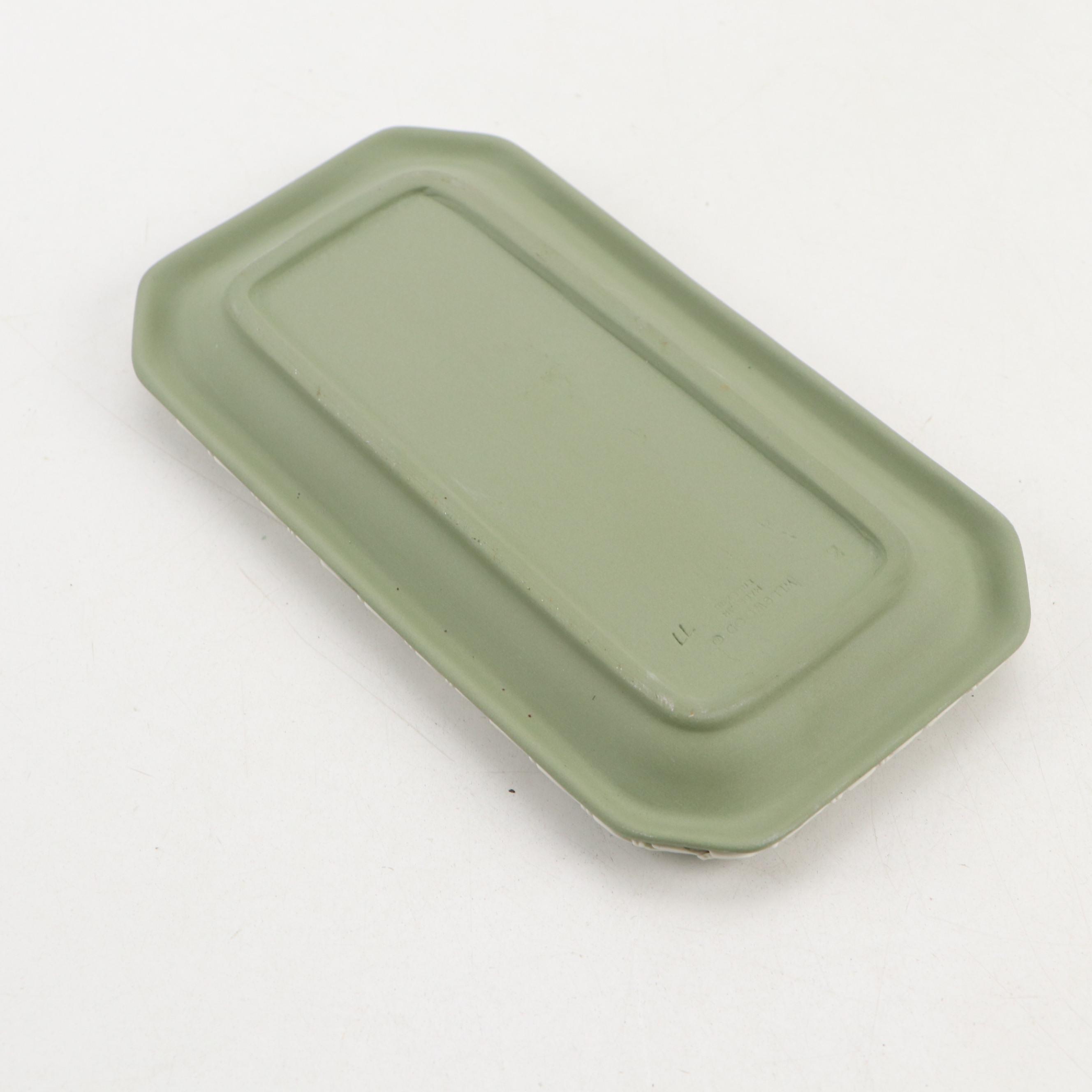 Wedgwood Jasperware Lidded Box, Dishes with Queen's Ware Vase and More