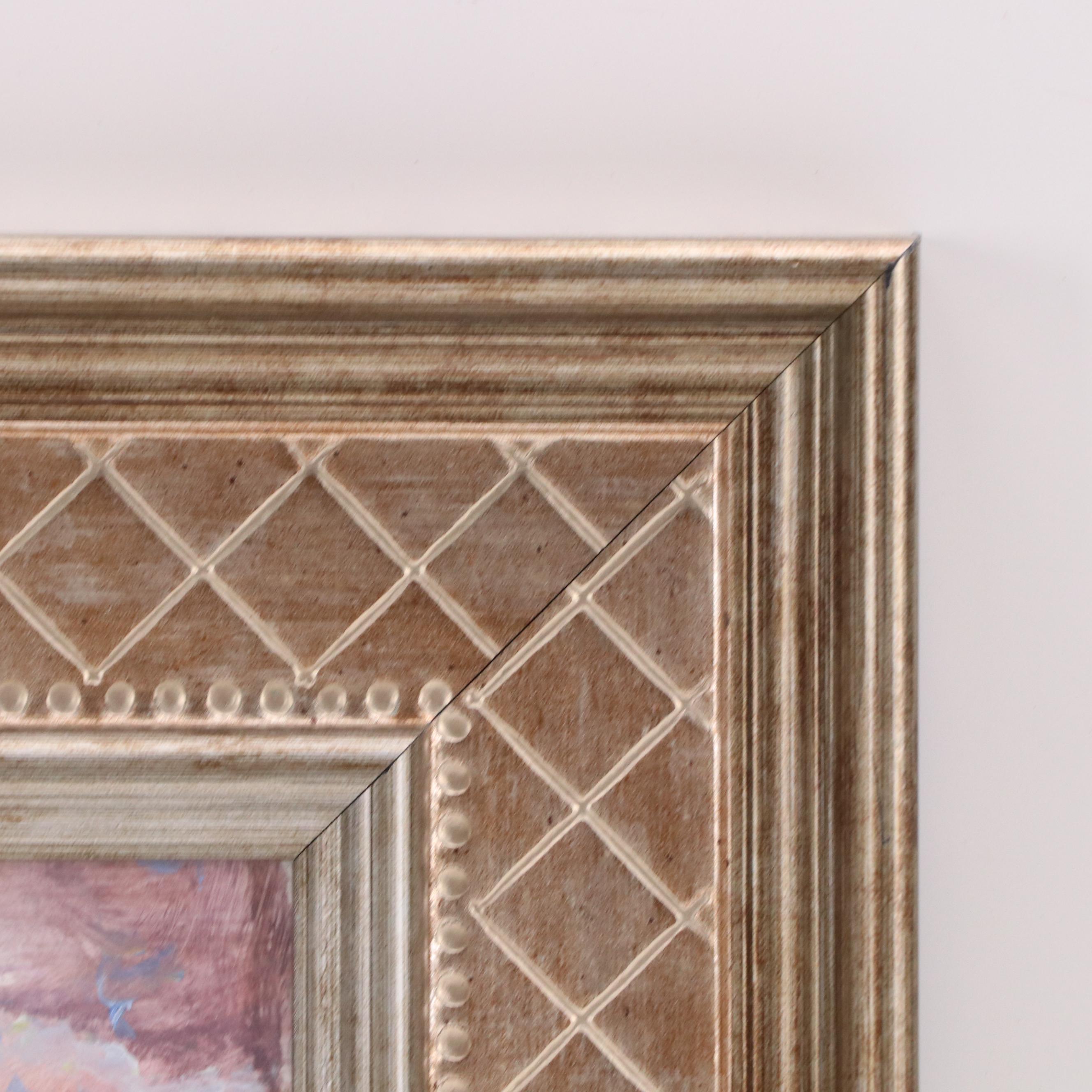 Robert Riddle-Baker Landscape Acrylic Painting "Rocks at the Shore," 2025