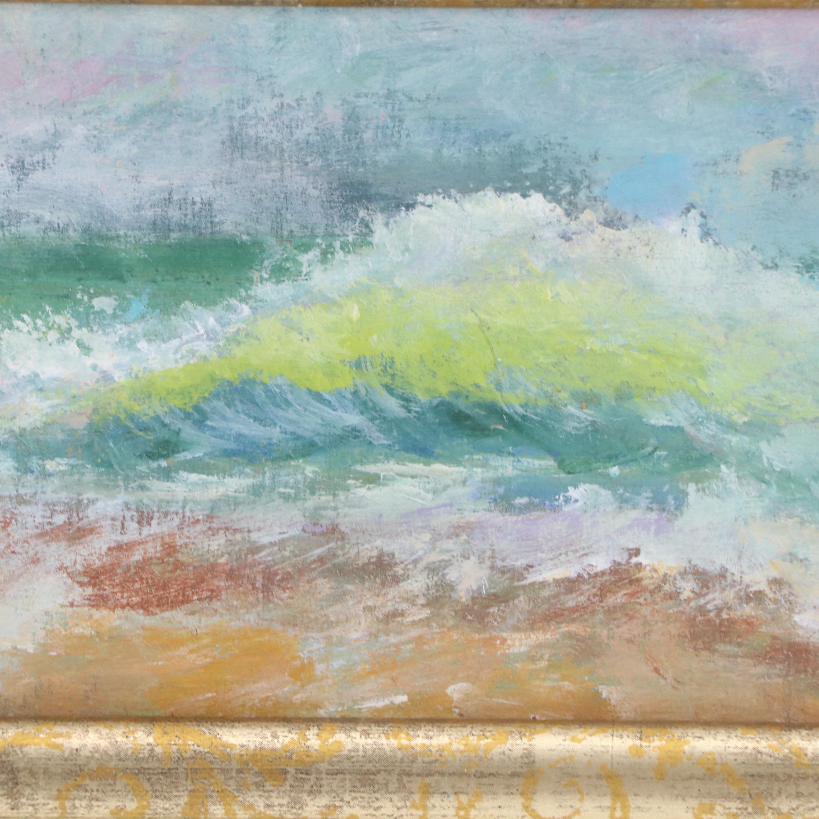 Robert Riddle Baker Landscape Acrylic Painting "The Arrival," 2025