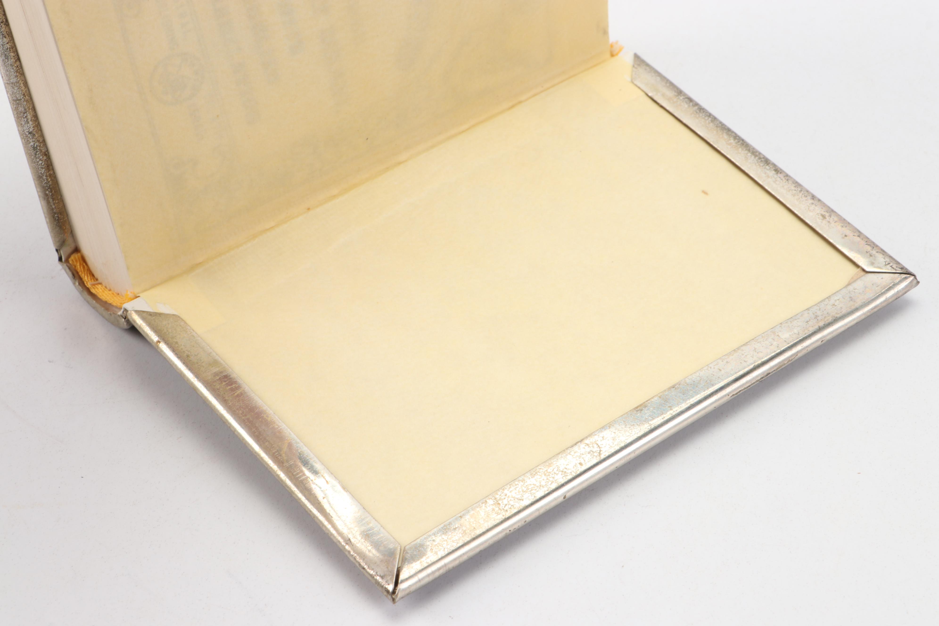 Hebrew and English Siddur Avodat Israel Prayer Book with Metal Cover, 1969