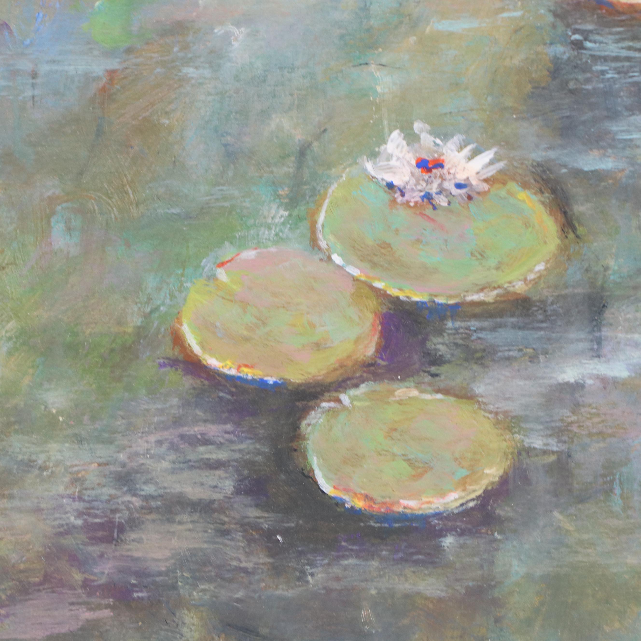 Robert Riddle Baker Landscape Acrylic Painting "Sun Kissed Friends," 2025