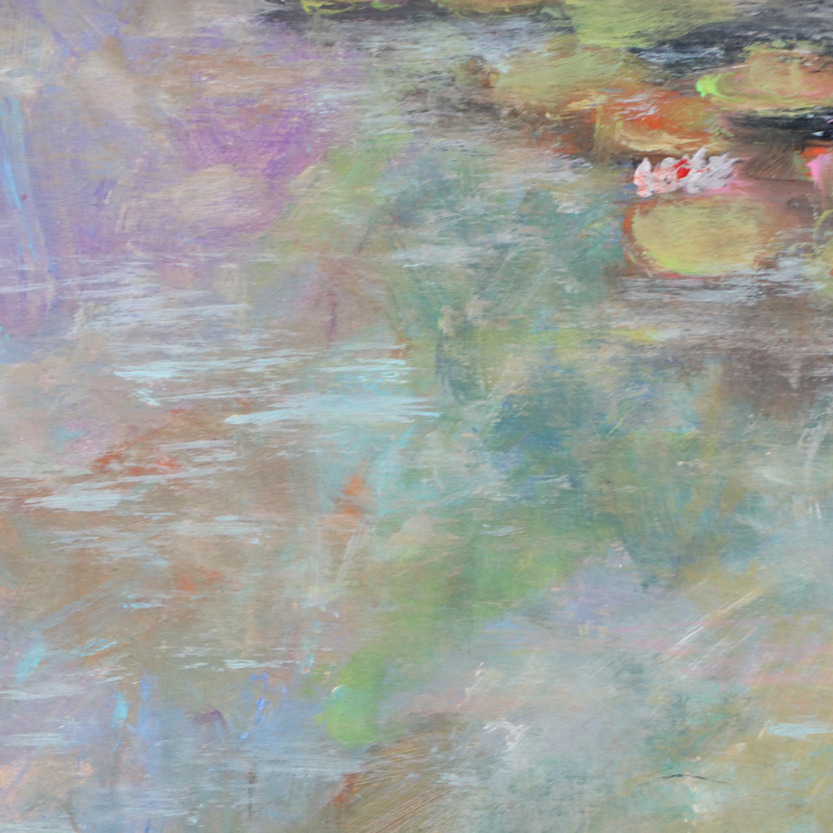 Robert Riddle Baker Landscape Acrylic Painting "Sun Kissed Friends," 2025