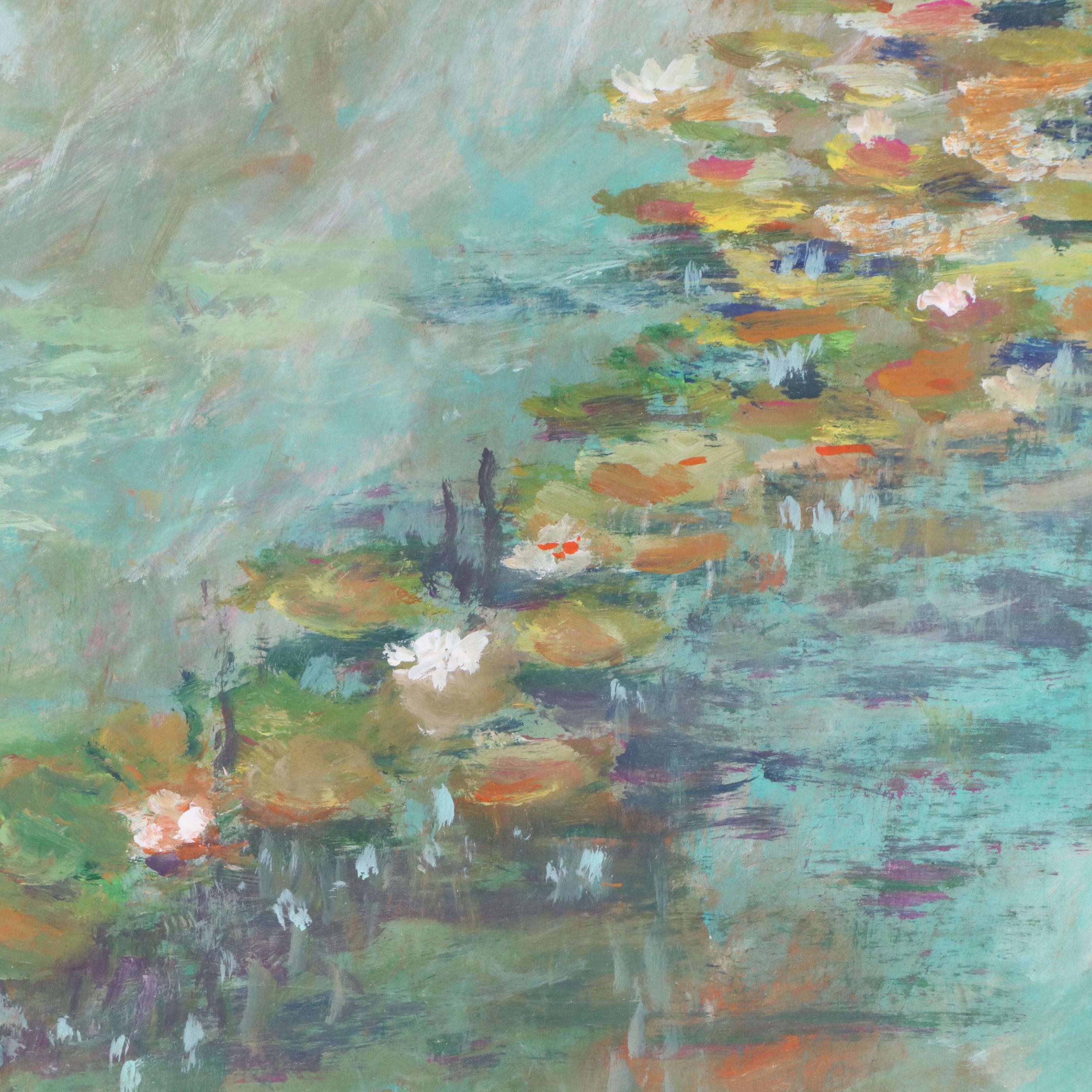 Robert Riddle-Baker Landscape Acrylic Painting "New Morning," 2025