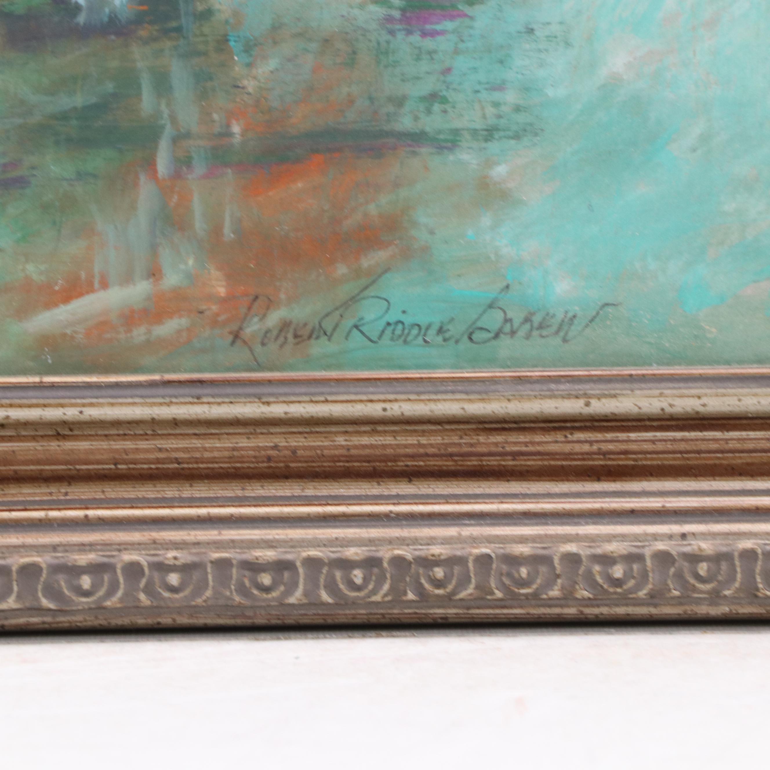 Robert Riddle-Baker Landscape Acrylic Painting "New Morning," 2025