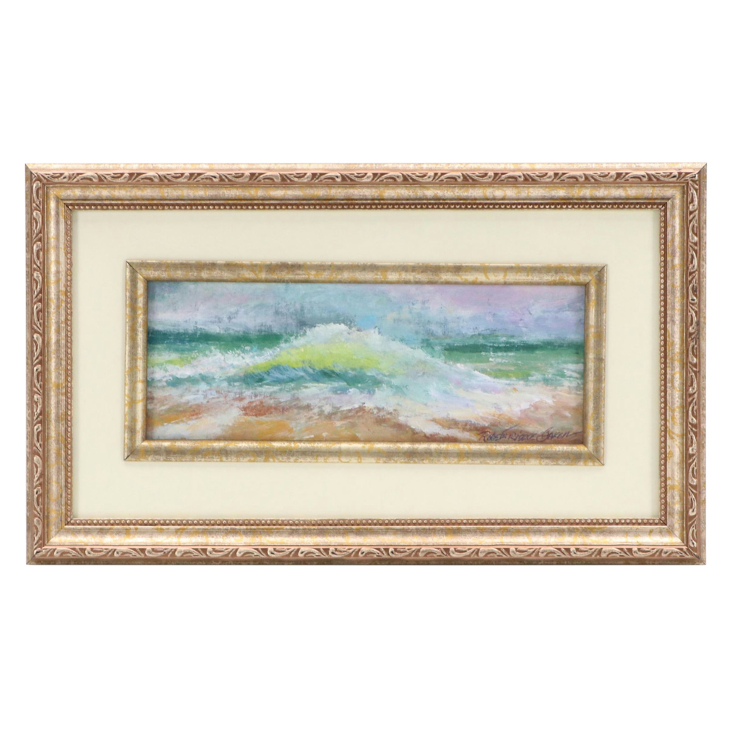 Robert Riddle Baker Landscape Acrylic Painting "The Arrival," 2025