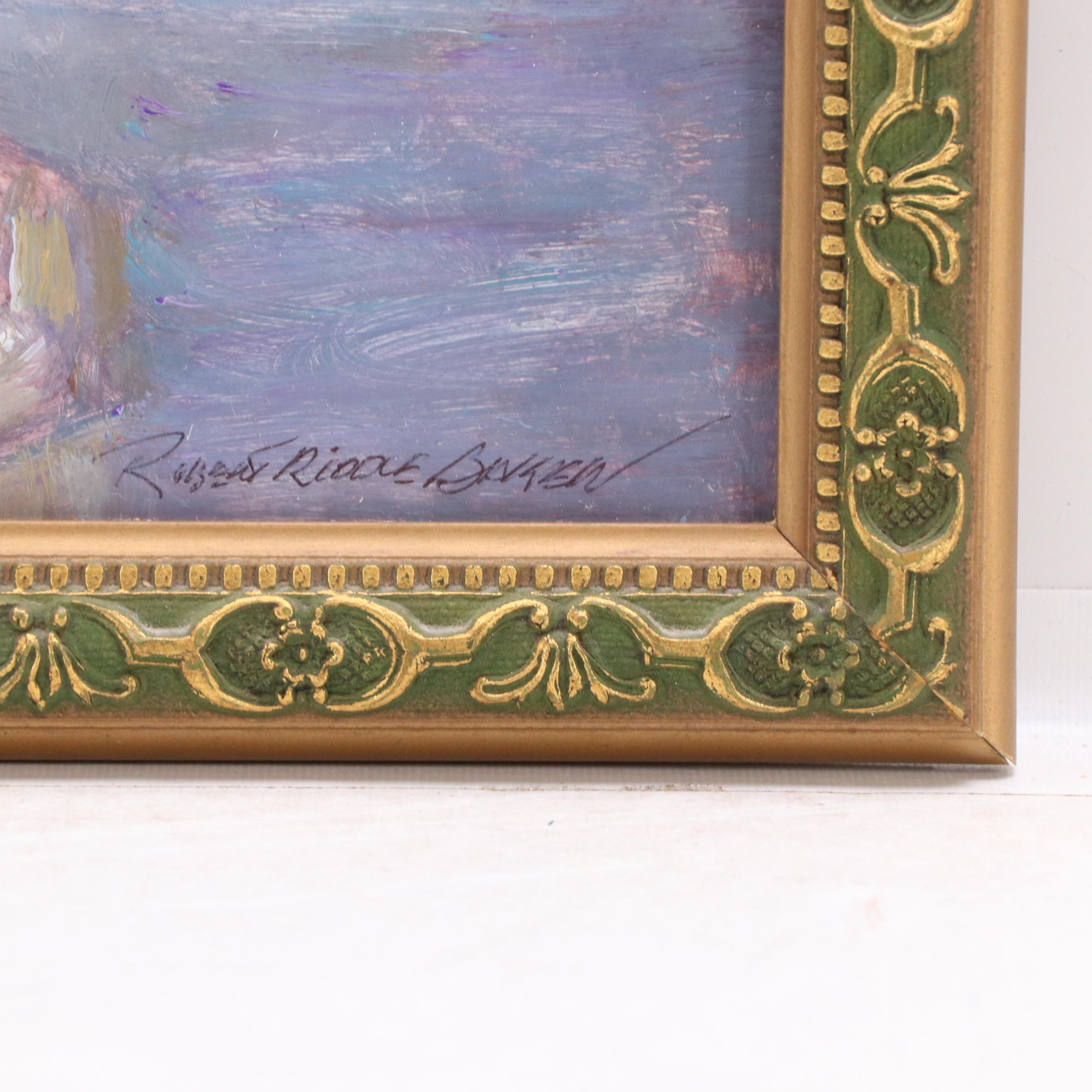 Robert Riddle Baker Landscape Acrylic Painting "Stone Landing," 2025