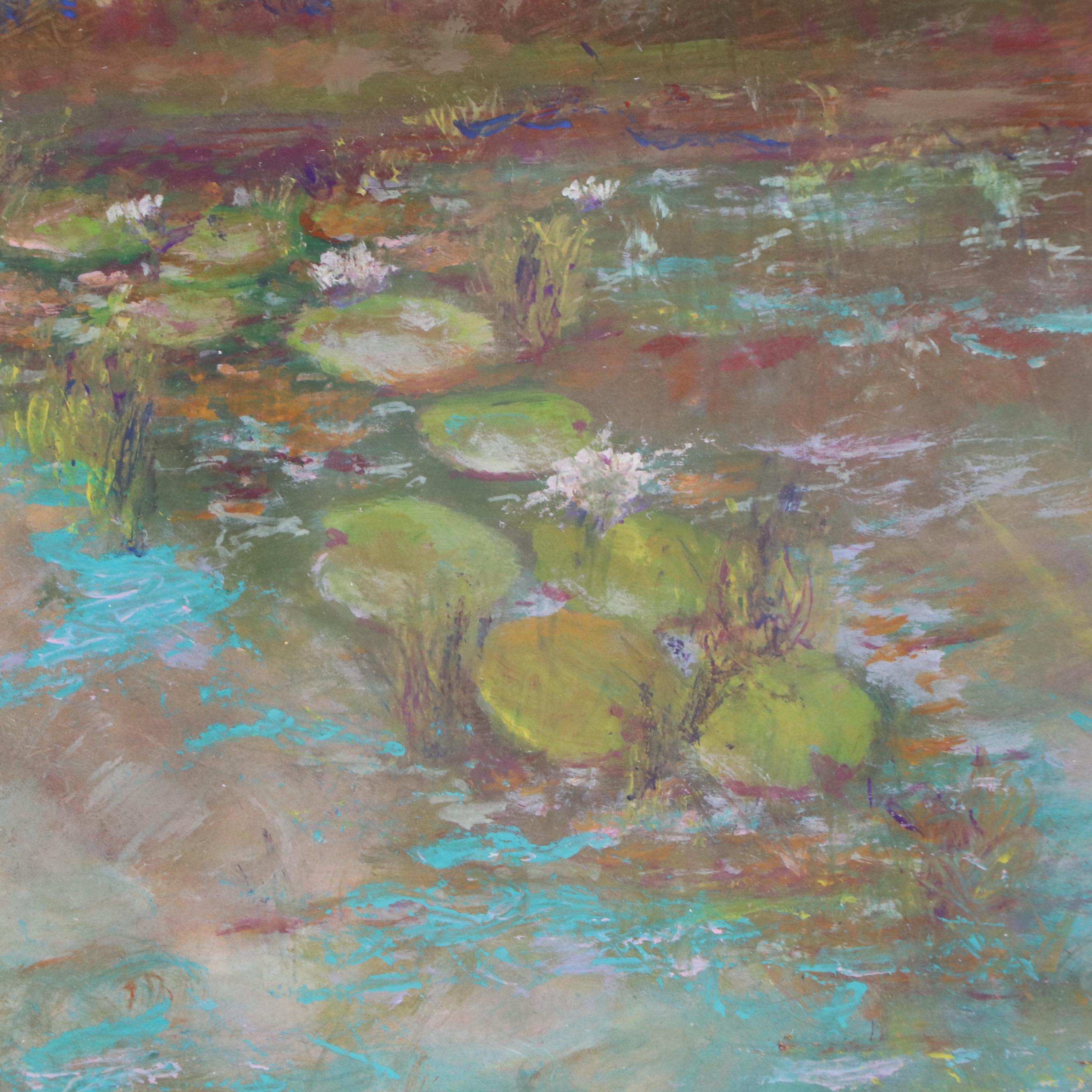 Robert Riddle-Baker Landscape Acrylic Painting "Close to the Shore," 2025